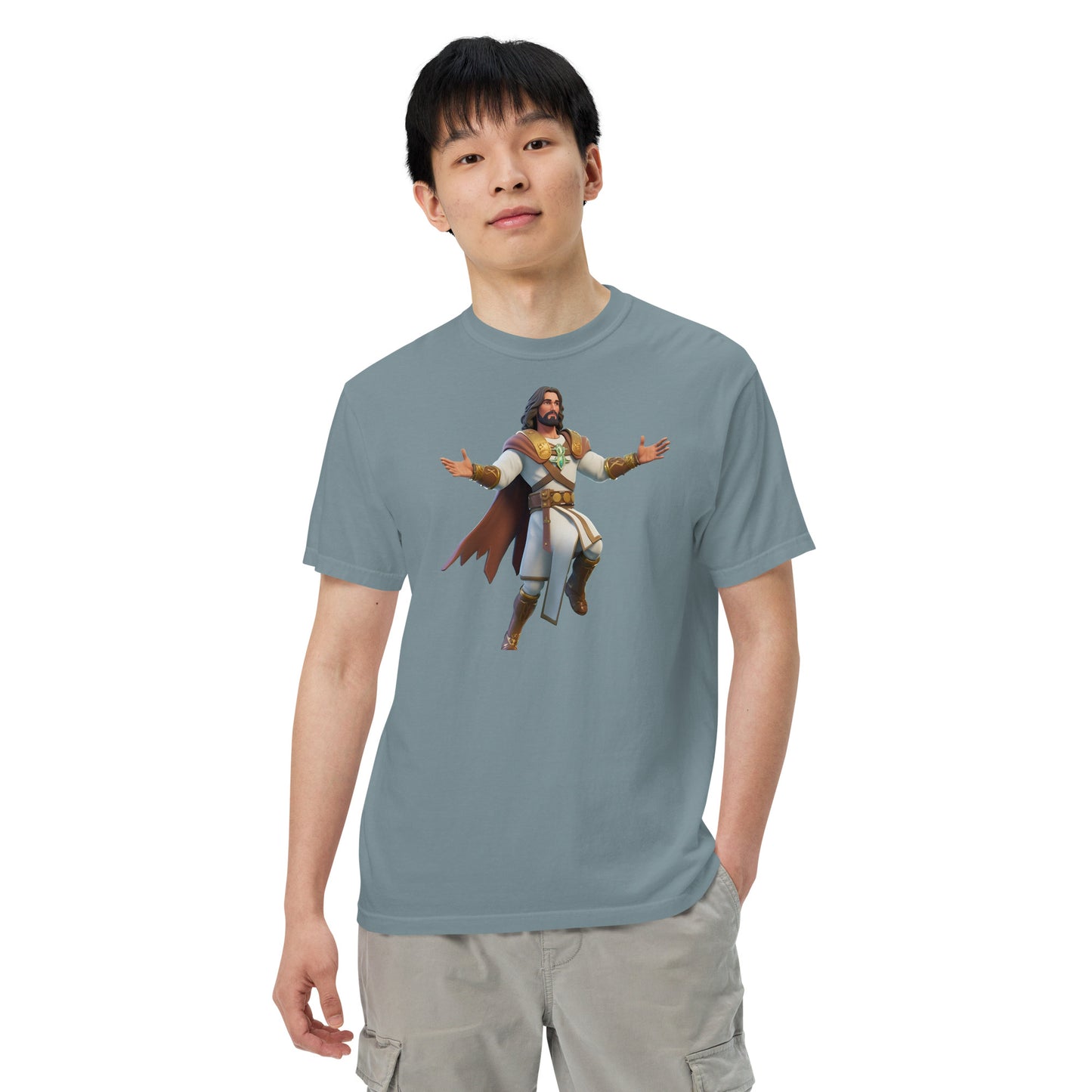 Jesus: The Ultimate Victory Royale - Men’s garment-dyed heavyweight t-shirt