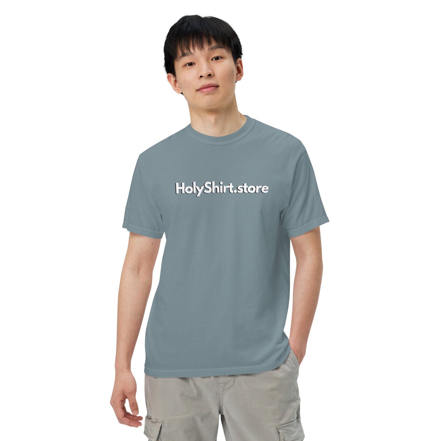 HolyShirt.store 3D Logo Men’s garment-dyed heavyweight t-shirt