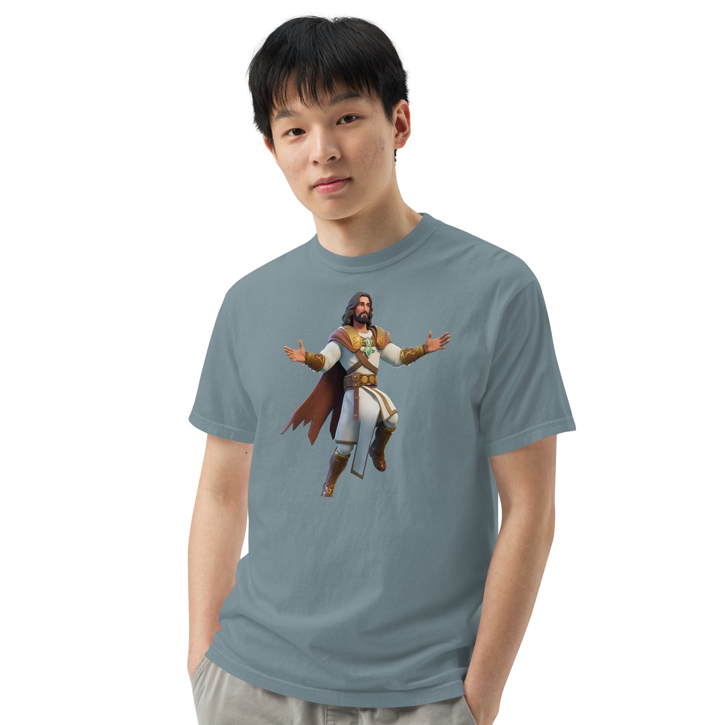 Jesus: The Ultimate Victory Royale - Men’s garment-dyed heavyweight t-shirt