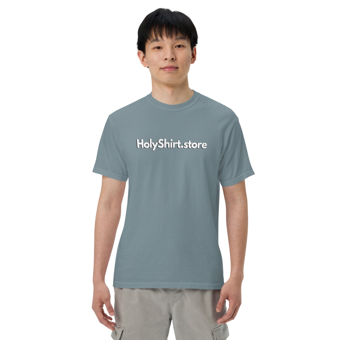 HolyShirt.store 3D Logo Men’s garment-dyed heavyweight t-shirt