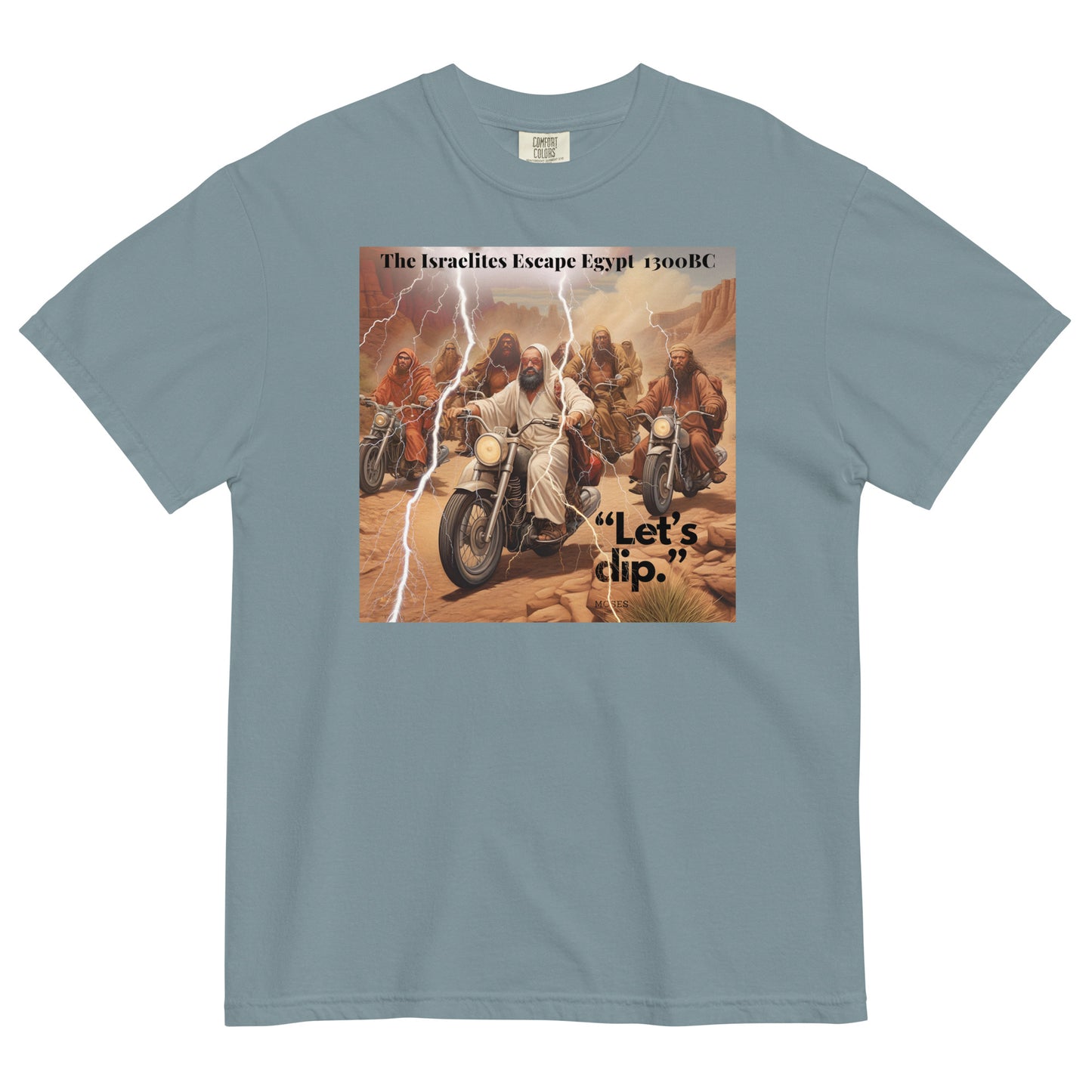 “Exodus: The Grand Escape – Art with an Edge"  - Men’s garment-dyed heavyweight t-shirt