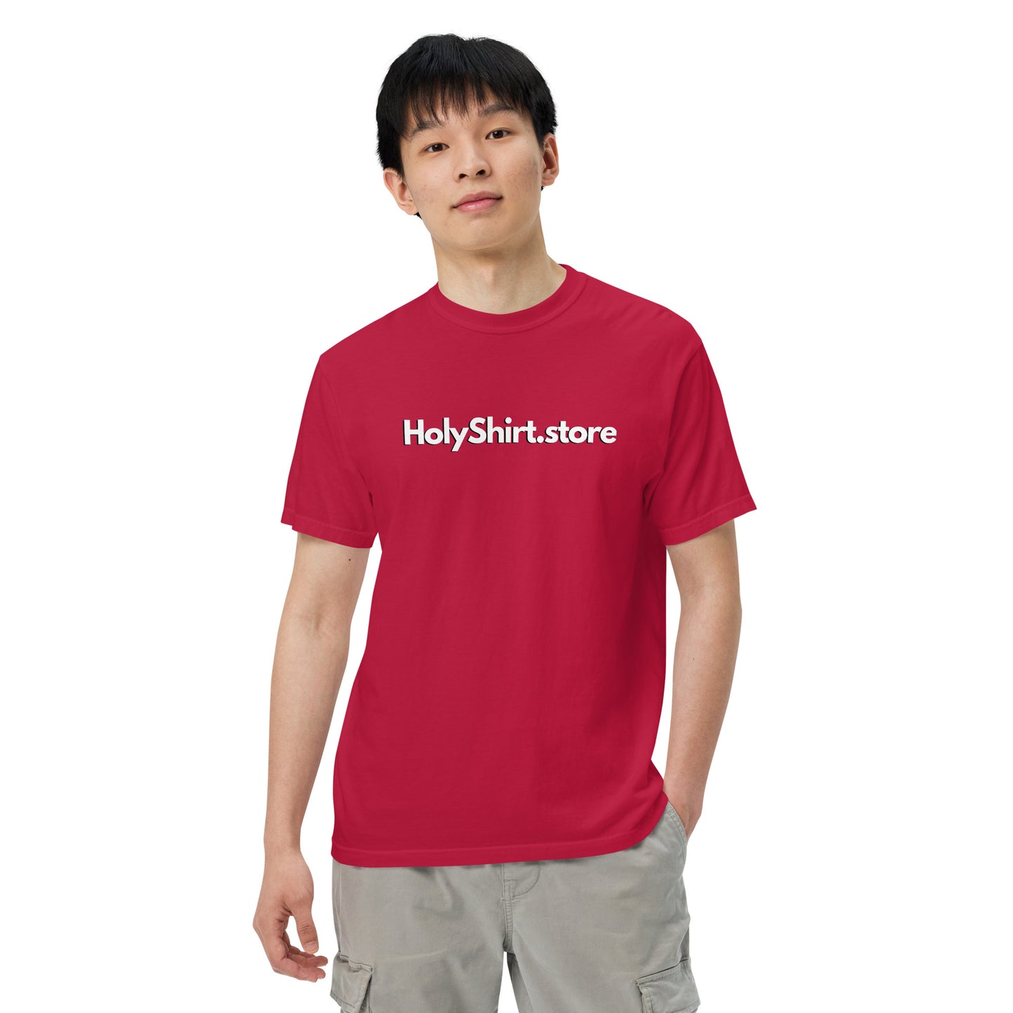 HolyShirt.store 3D Logo Men’s garment-dyed heavyweight t-shirt