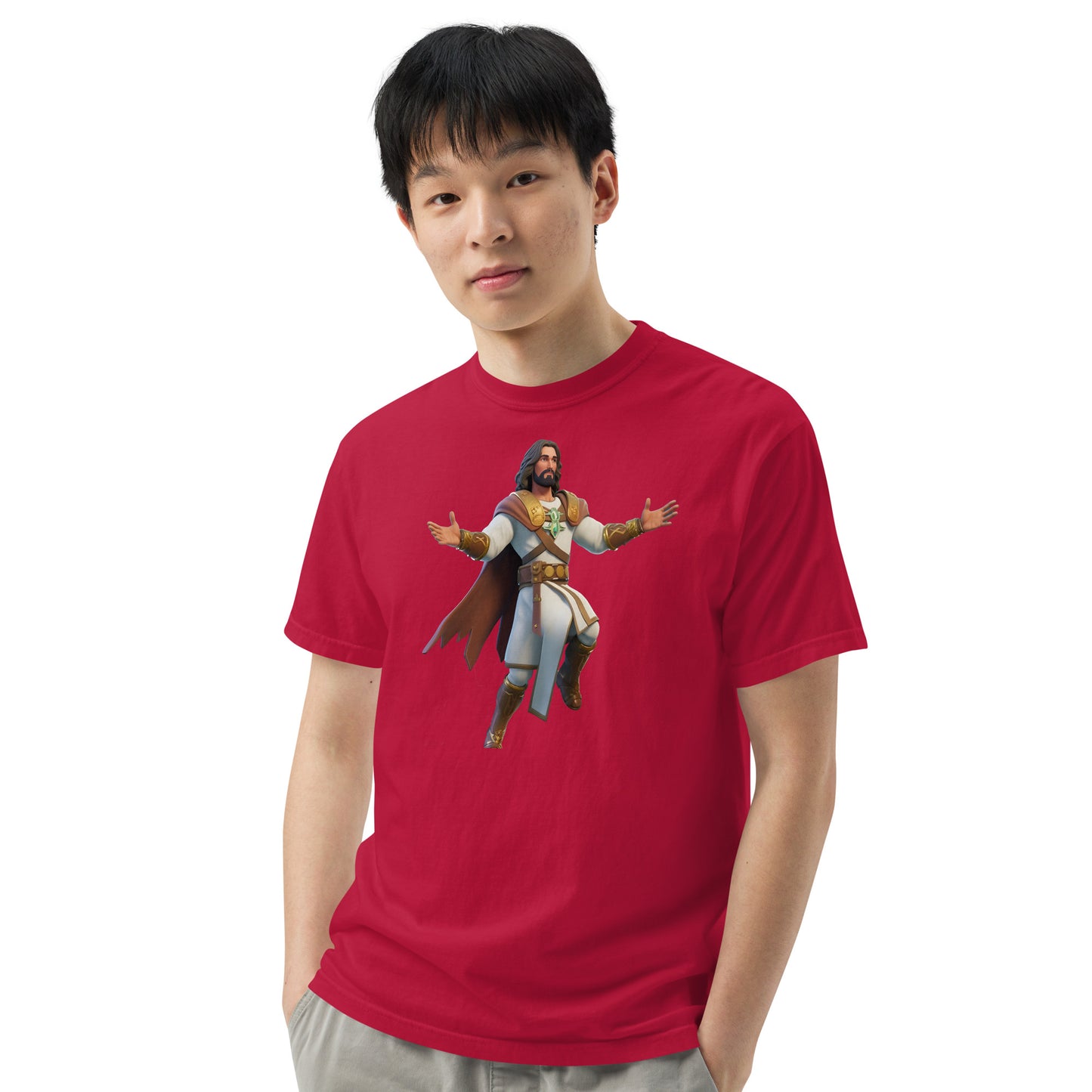 Jesus: The Ultimate Victory Royale - Men’s garment-dyed heavyweight t-shirt