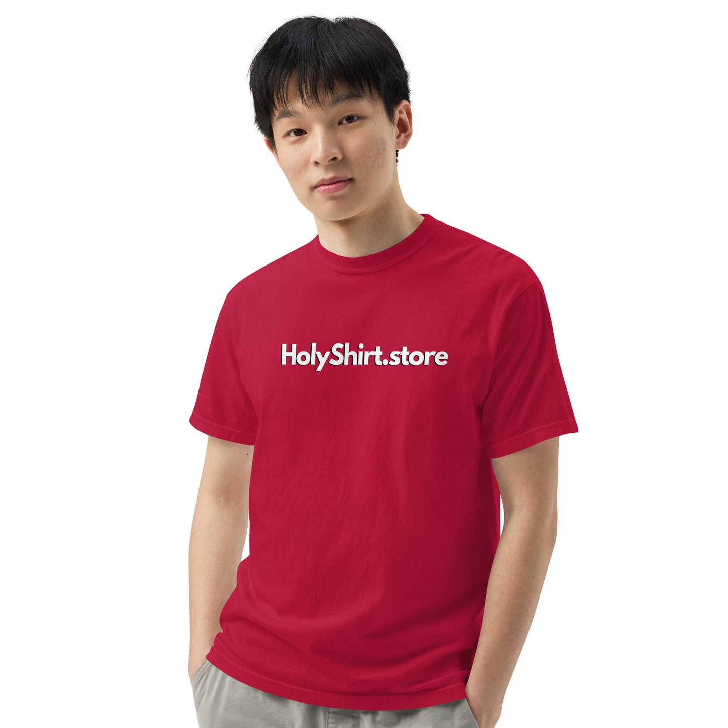 HolyShirt.store 3D Logo Men’s garment-dyed heavyweight t-shirt