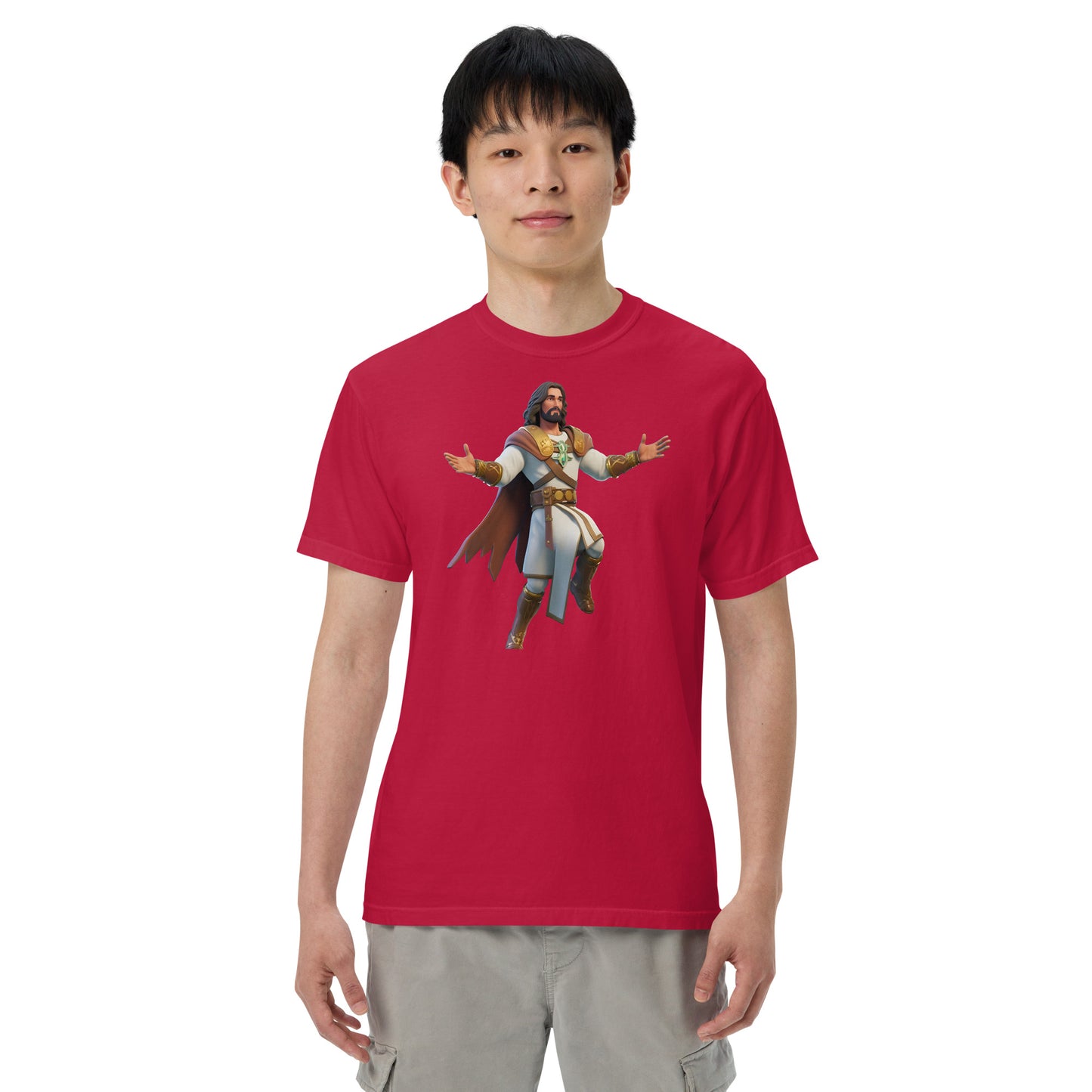 Jesus: The Ultimate Victory Royale - Men’s garment-dyed heavyweight t-shirt