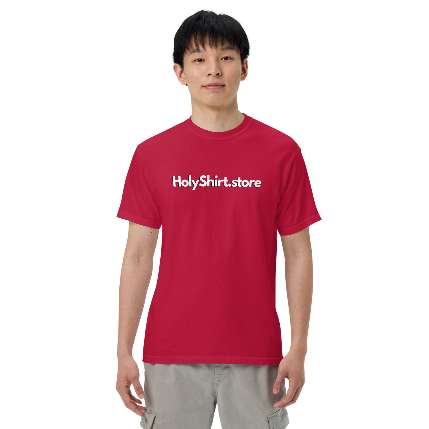 HolyShirt.store 3D Logo Men’s garment-dyed heavyweight t-shirt