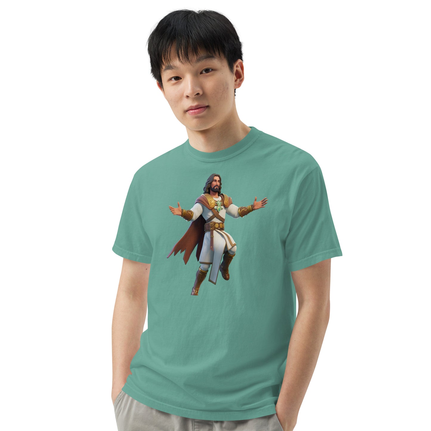 Jesus: The Ultimate Victory Royale - Men’s garment-dyed heavyweight t-shirt