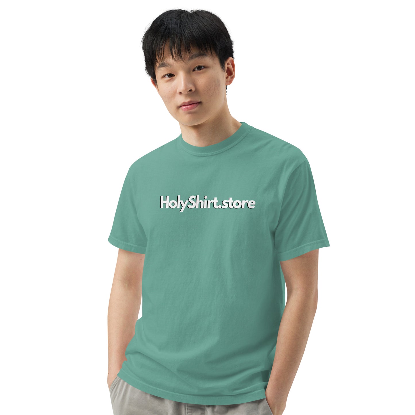 HolyShirt.store 3D Logo Men’s garment-dyed heavyweight t-shirt