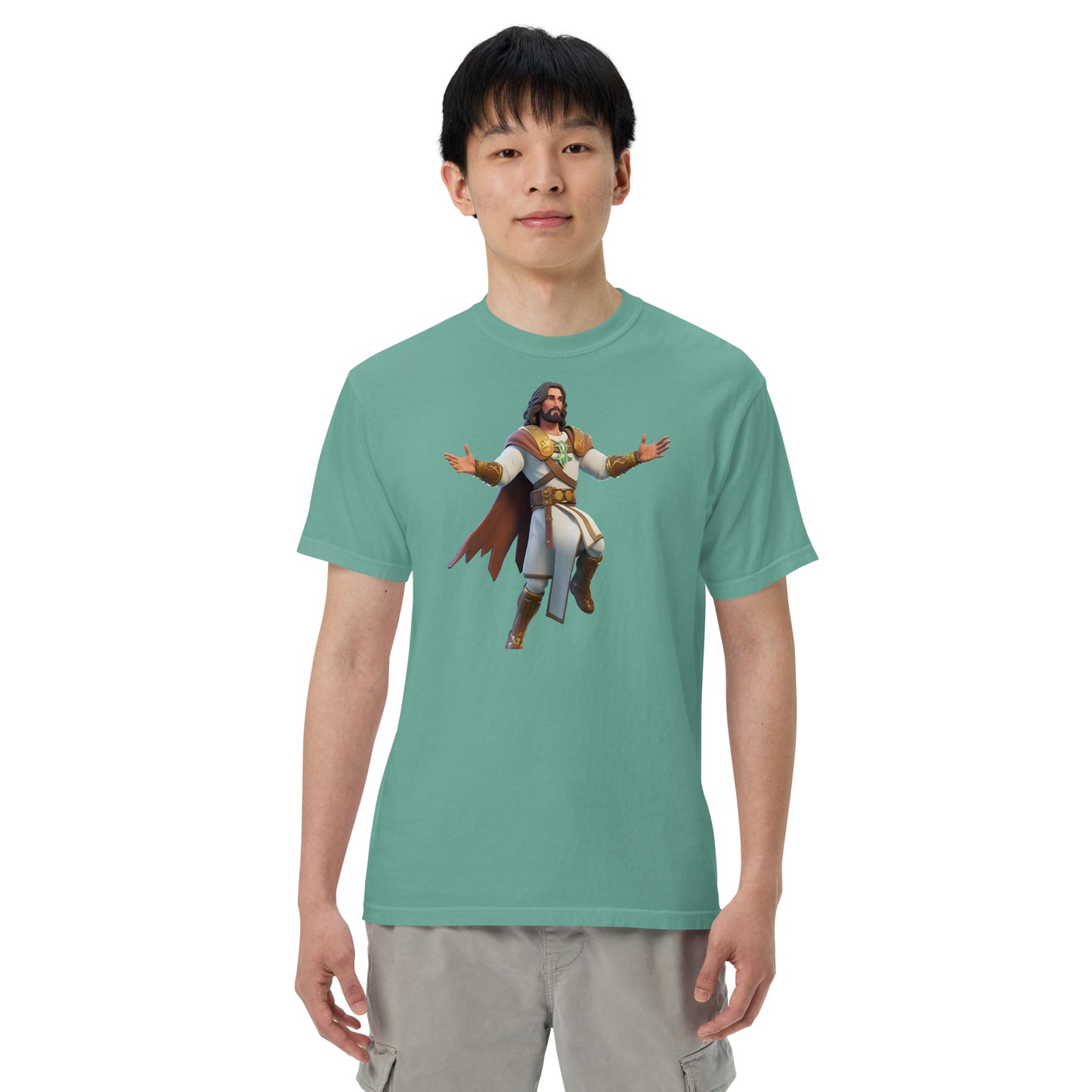 Jesus: The Ultimate Victory Royale - Men’s garment-dyed heavyweight t-shirt