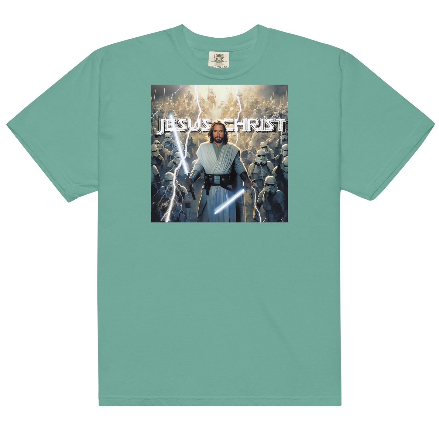 "Jesus Christ: The Jedi Master" - Men’s garment-dyed heavyweight t-shirt