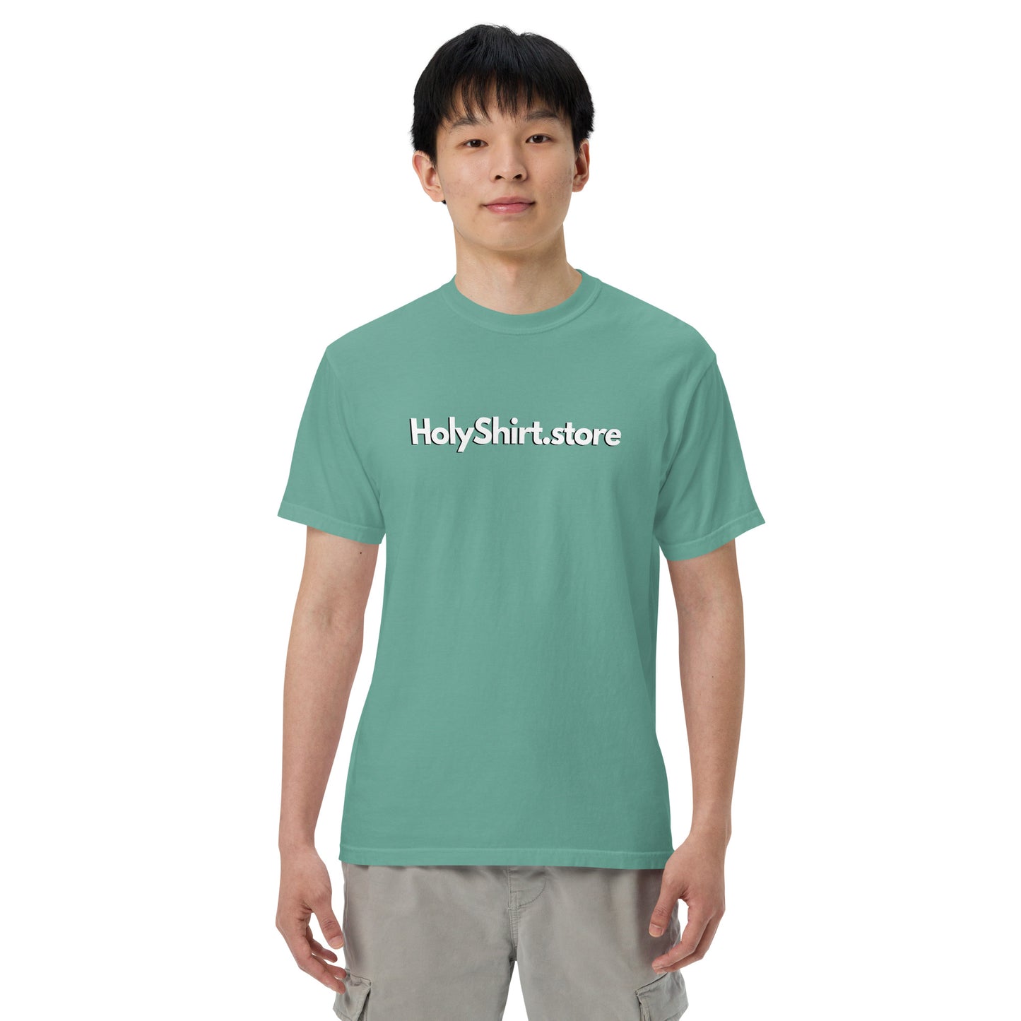 HolyShirt.store 3D Logo Men’s garment-dyed heavyweight t-shirt