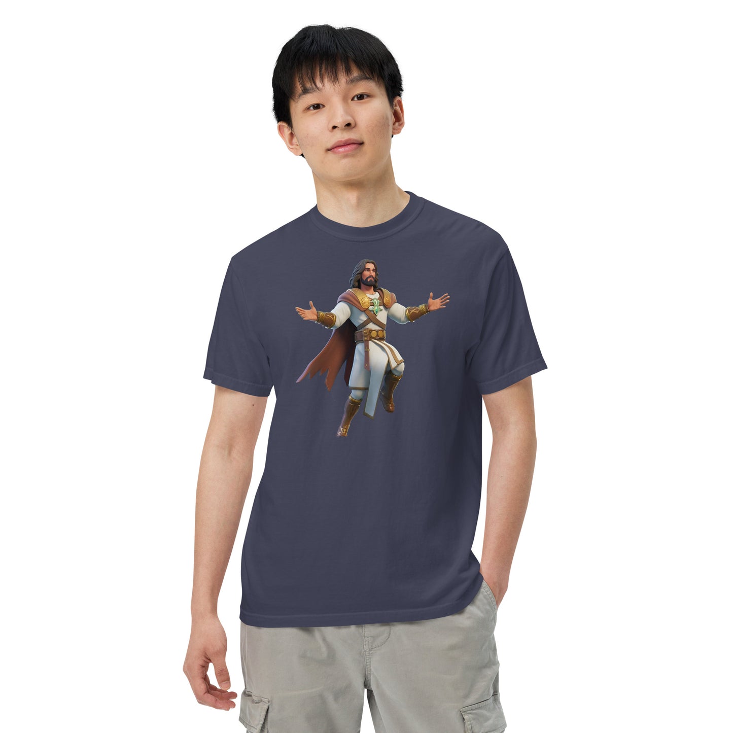 Jesus: The Ultimate Victory Royale - Men’s garment-dyed heavyweight t-shirt