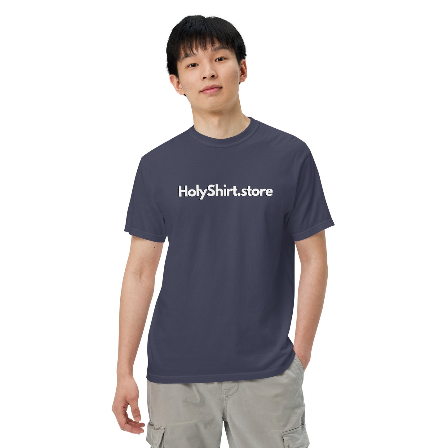 HolyShirt.store 3D Logo Men’s garment-dyed heavyweight t-shirt