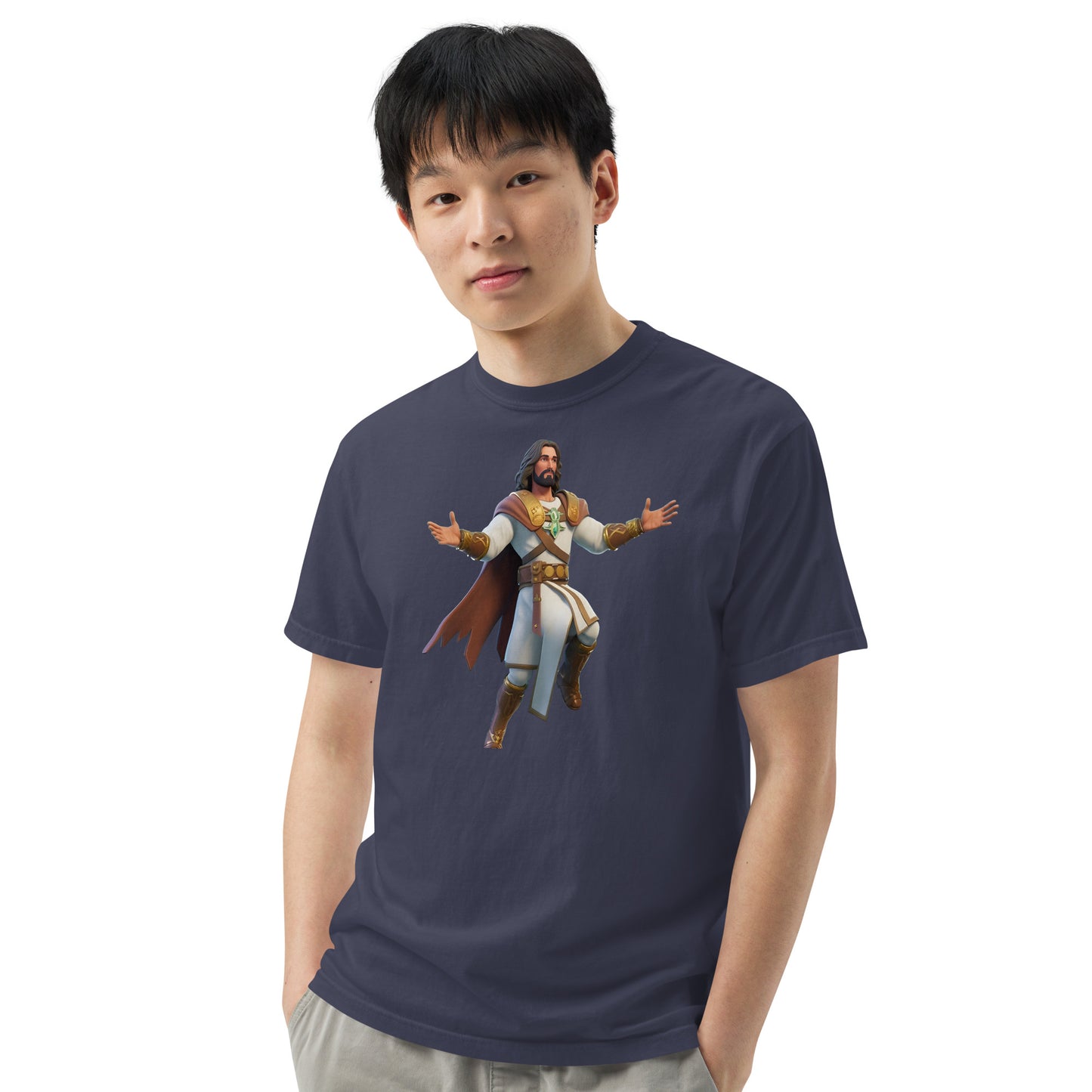 Jesus: The Ultimate Victory Royale - Men’s garment-dyed heavyweight t-shirt