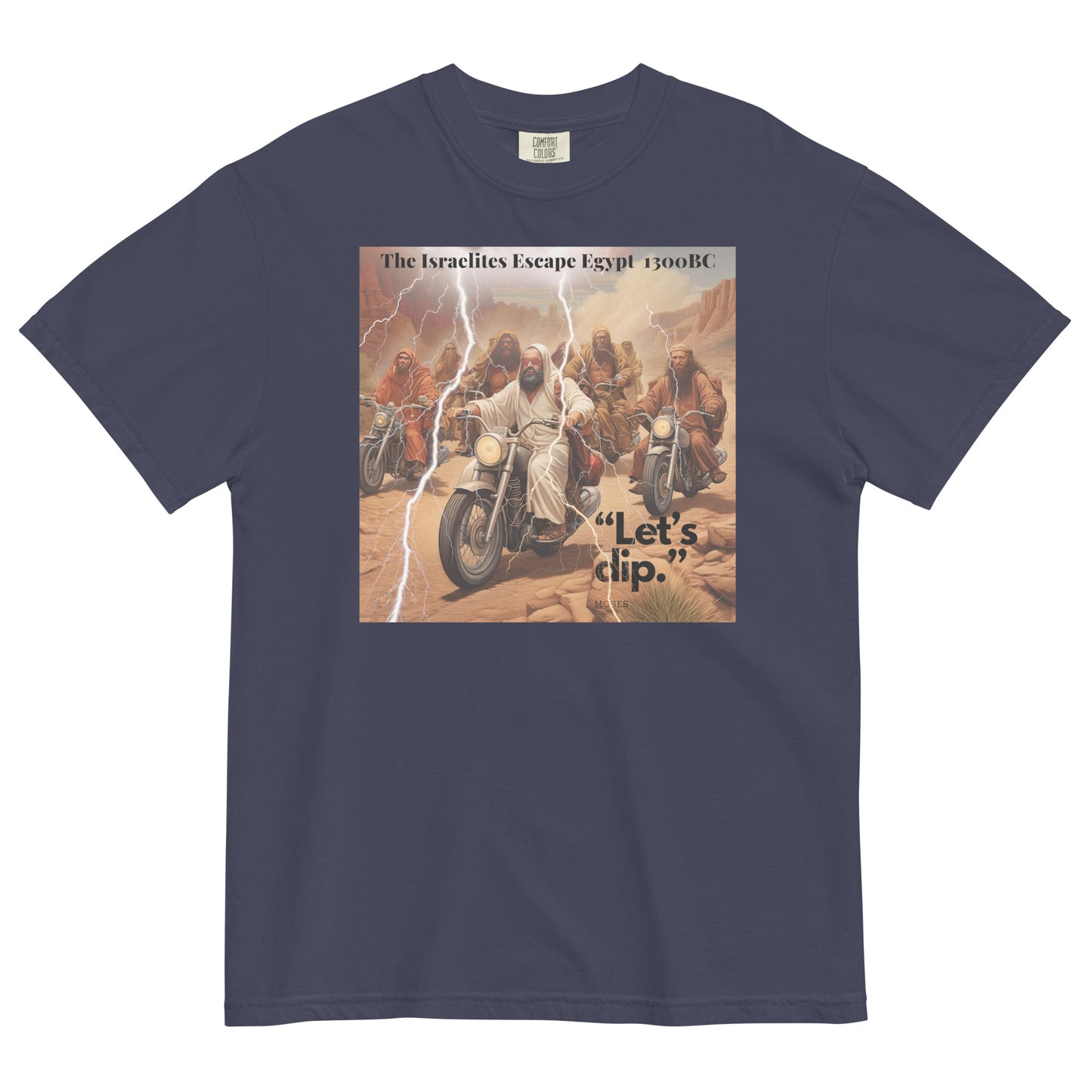 “Exodus: The Grand Escape – Art with an Edge"  - Men’s garment-dyed heavyweight t-shirt