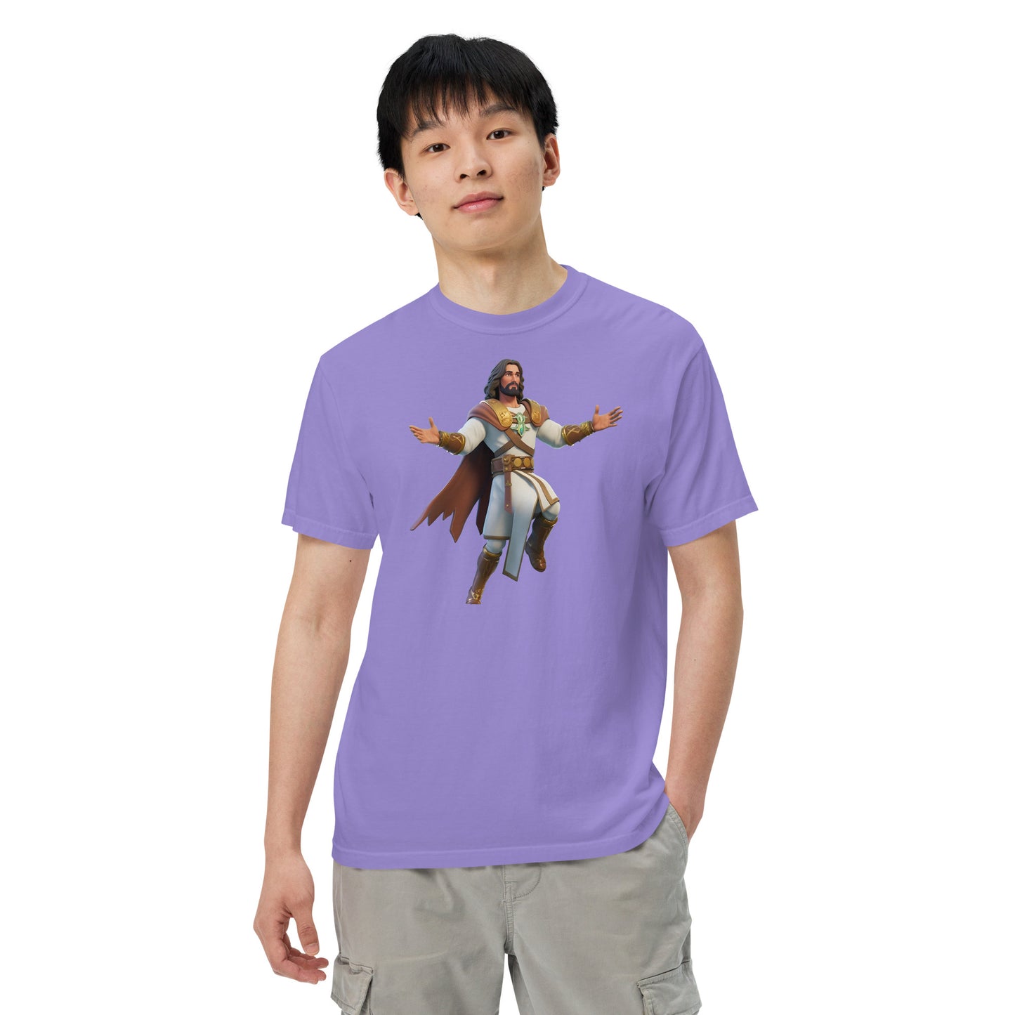 Jesus: The Ultimate Victory Royale - Men’s garment-dyed heavyweight t-shirt