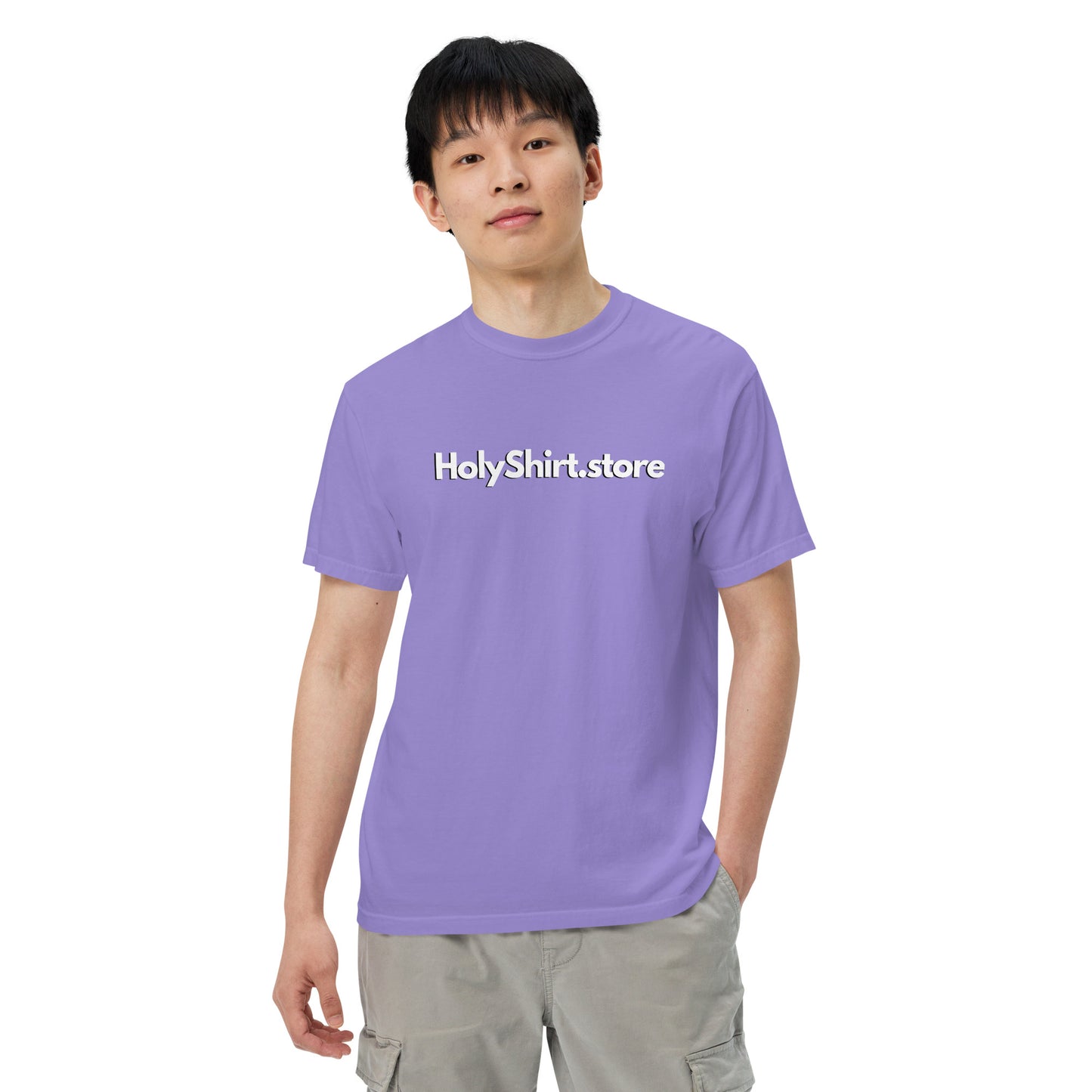 HolyShirt.store 3D Logo Men’s garment-dyed heavyweight t-shirt