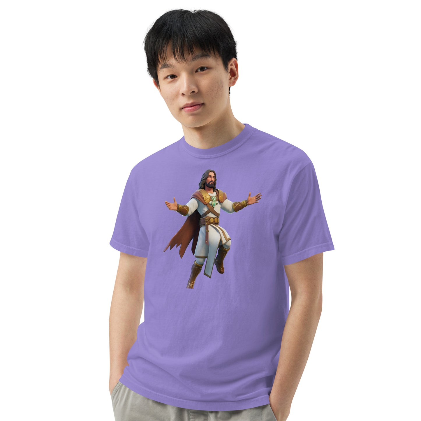 Jesus: The Ultimate Victory Royale - Men’s garment-dyed heavyweight t-shirt