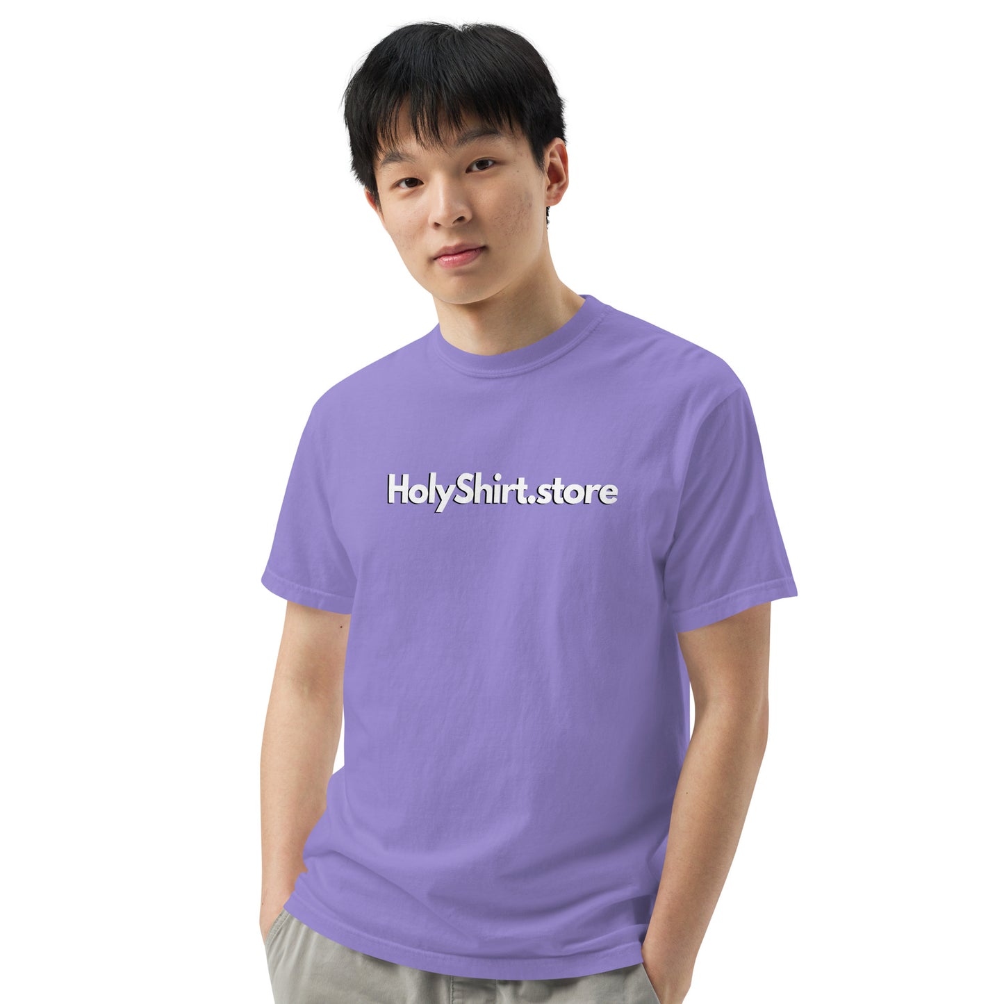 HolyShirt.store 3D Logo Men’s garment-dyed heavyweight t-shirt