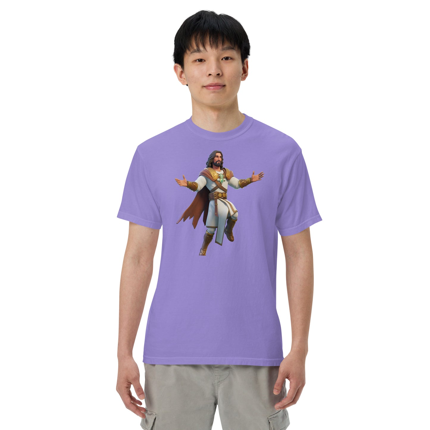 Jesus: The Ultimate Victory Royale - Men’s garment-dyed heavyweight t-shirt
