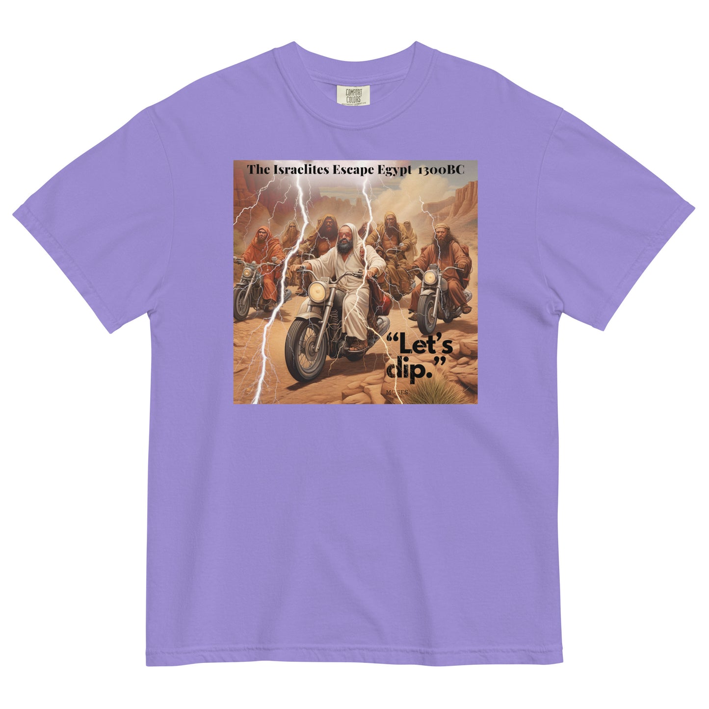 “Exodus: The Grand Escape – Art with an Edge"  - Men’s garment-dyed heavyweight t-shirt