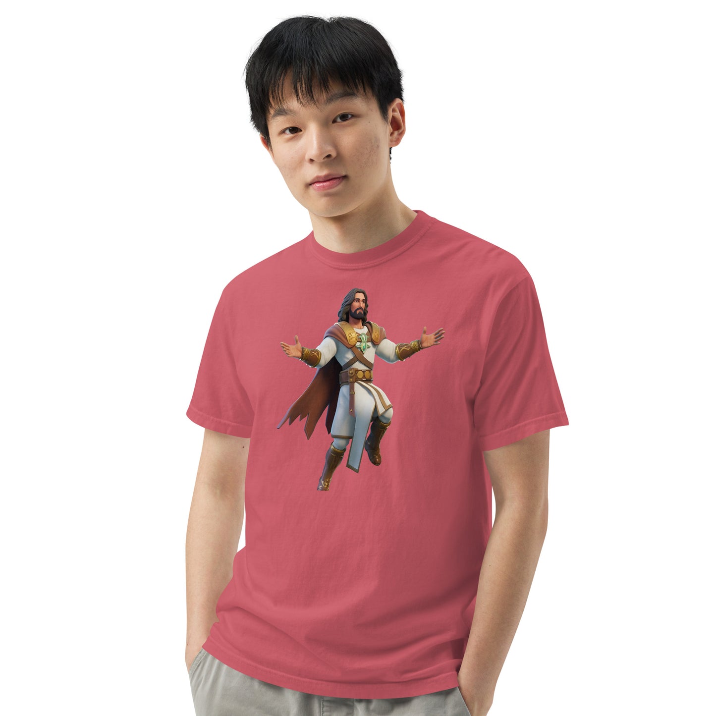 Jesus: The Ultimate Victory Royale - Men’s garment-dyed heavyweight t-shirt