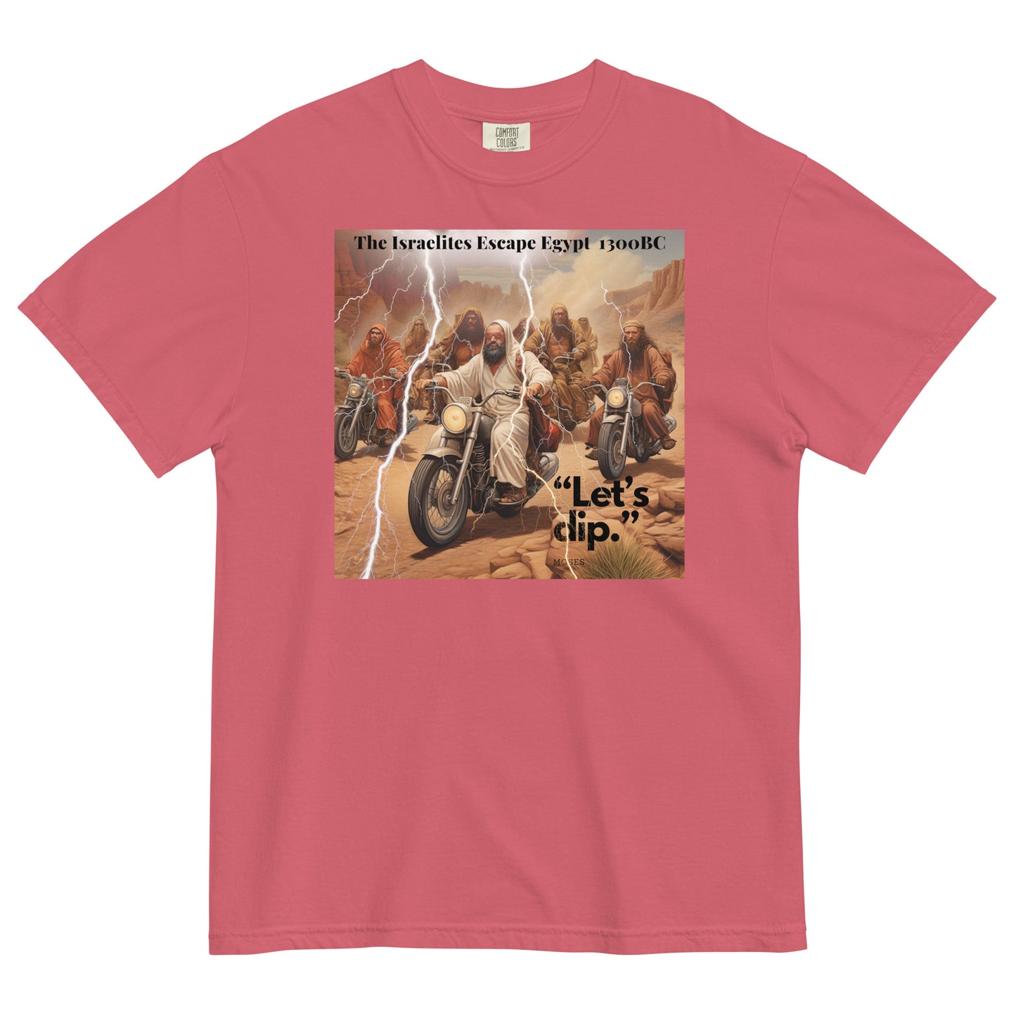 “Exodus: The Grand Escape – Art with an Edge"  - Men’s garment-dyed heavyweight t-shirt
