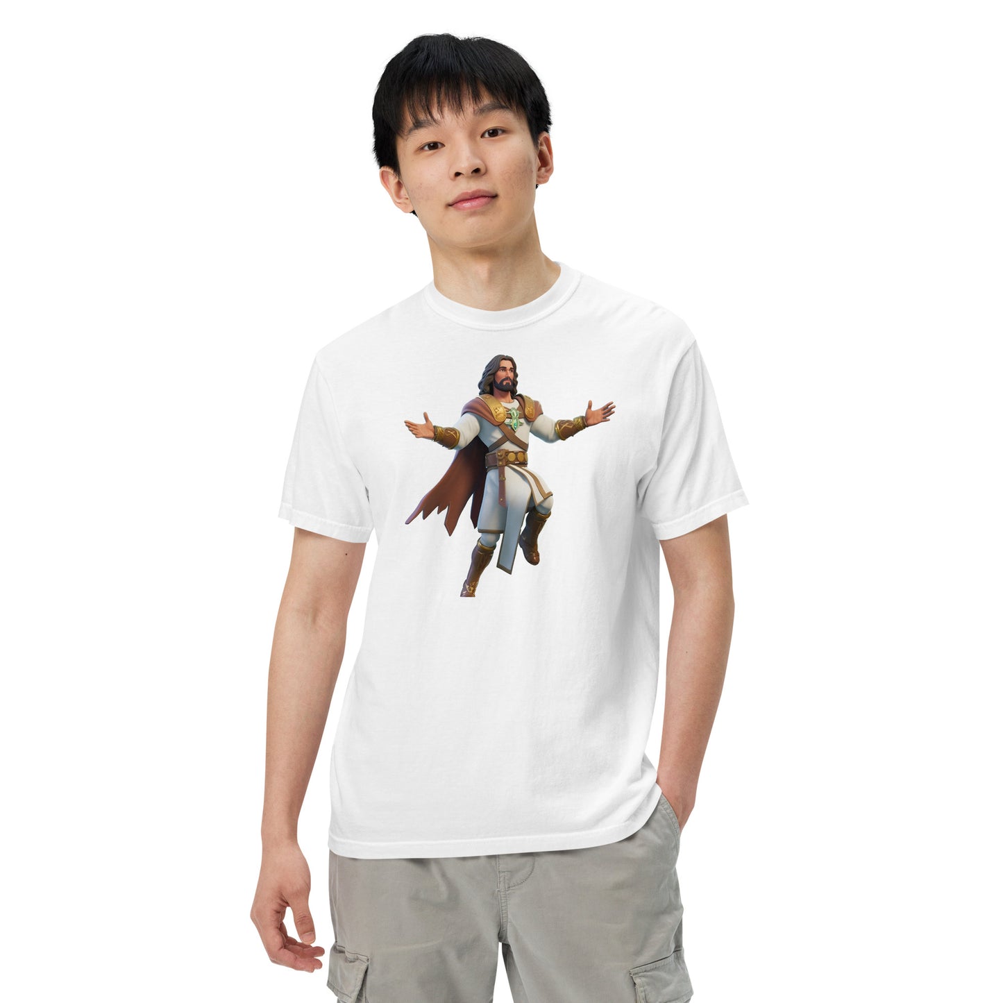 Jesus: The Ultimate Victory Royale - Men’s garment-dyed heavyweight t-shirt