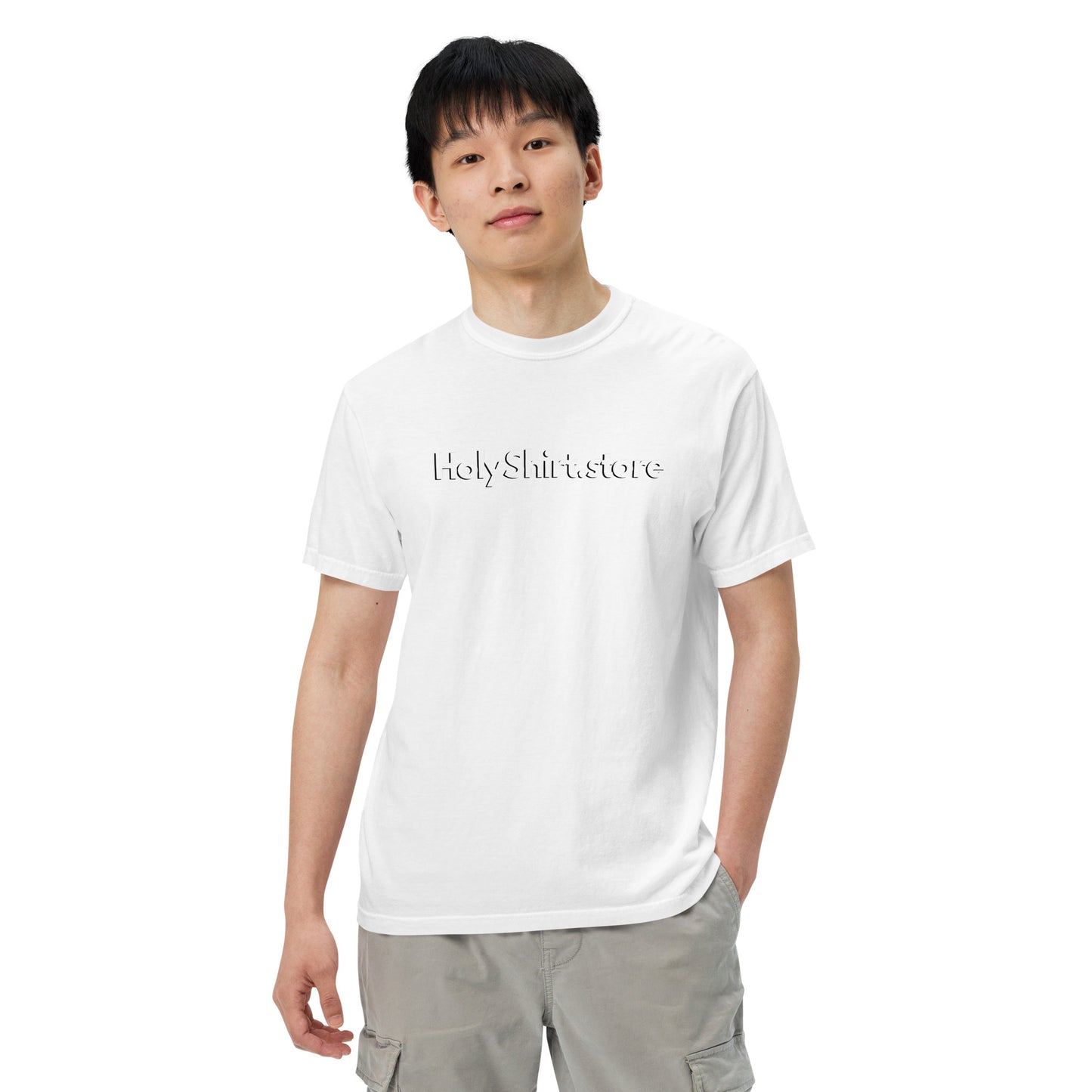 HolyShirt.store 3D Logo Men’s garment-dyed heavyweight t-shirt