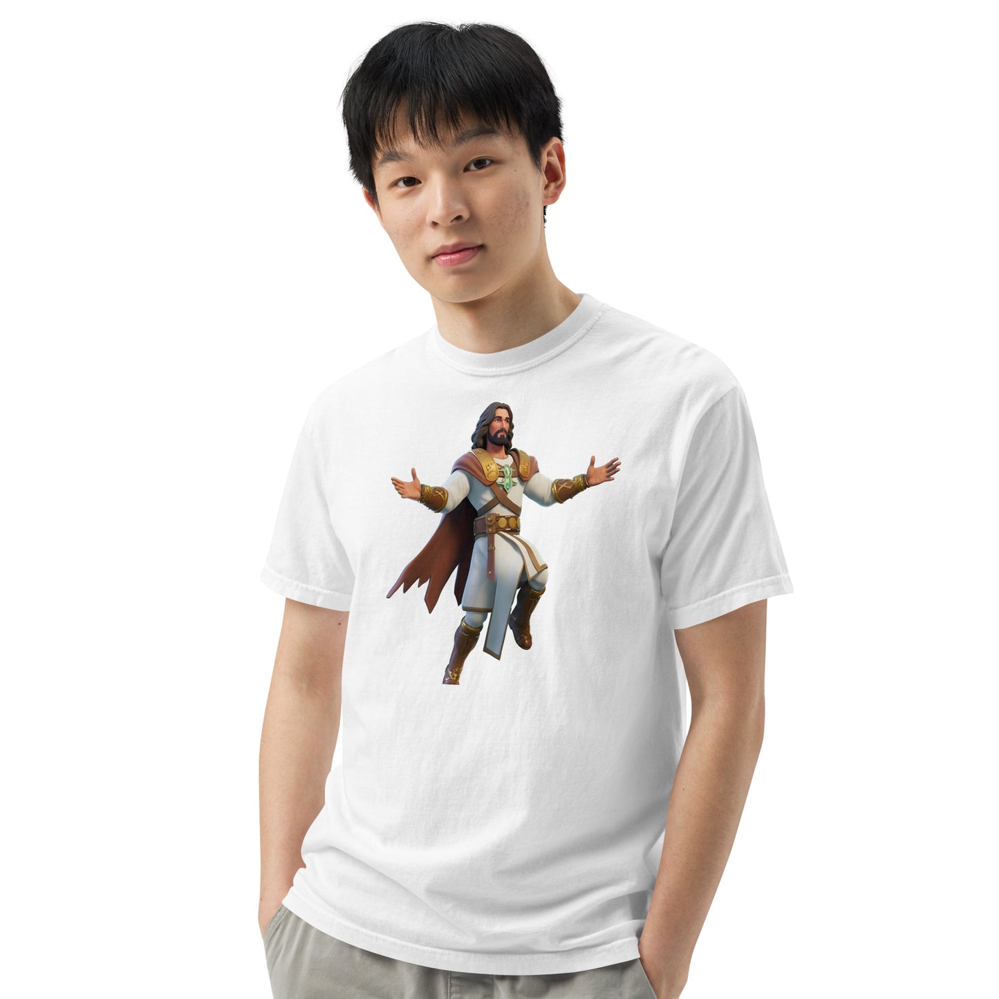 Jesus: The Ultimate Victory Royale - Men’s garment-dyed heavyweight t-shirt