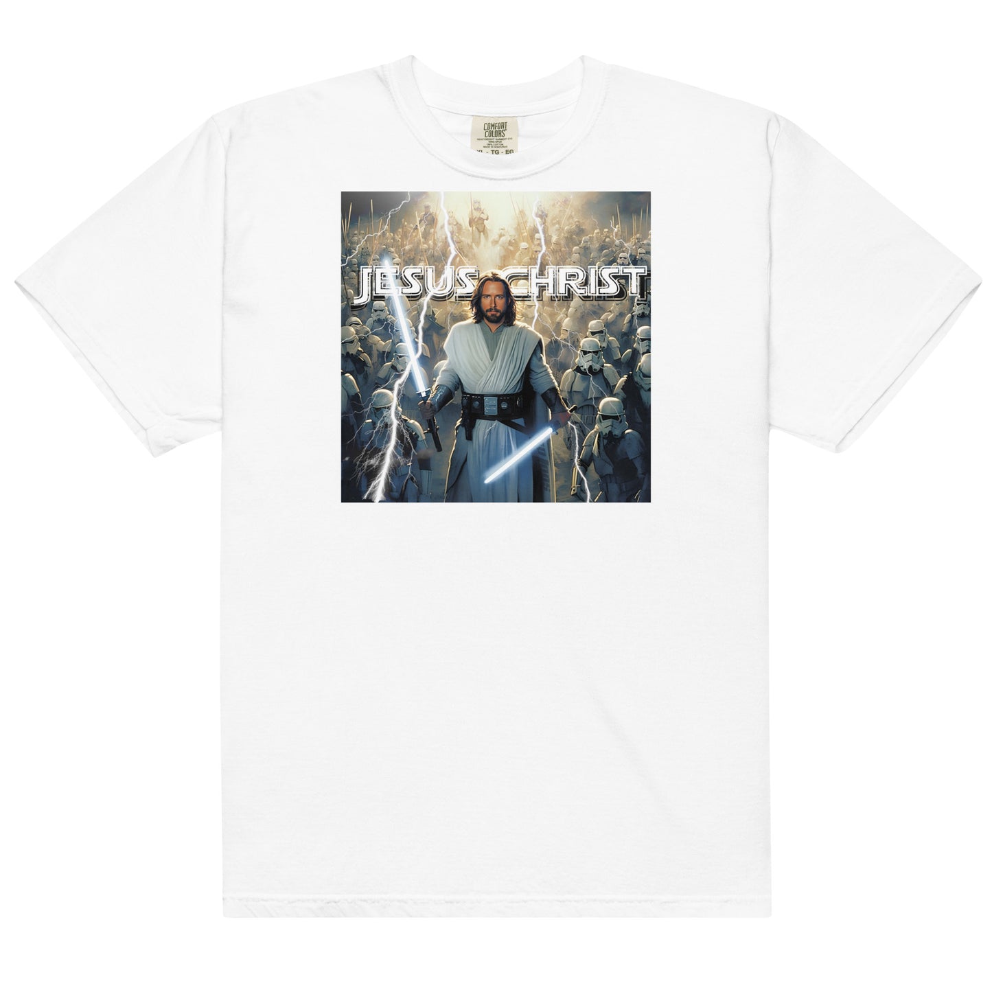 "Jesus Christ: The Jedi Master" - Men’s garment-dyed heavyweight t-shirt