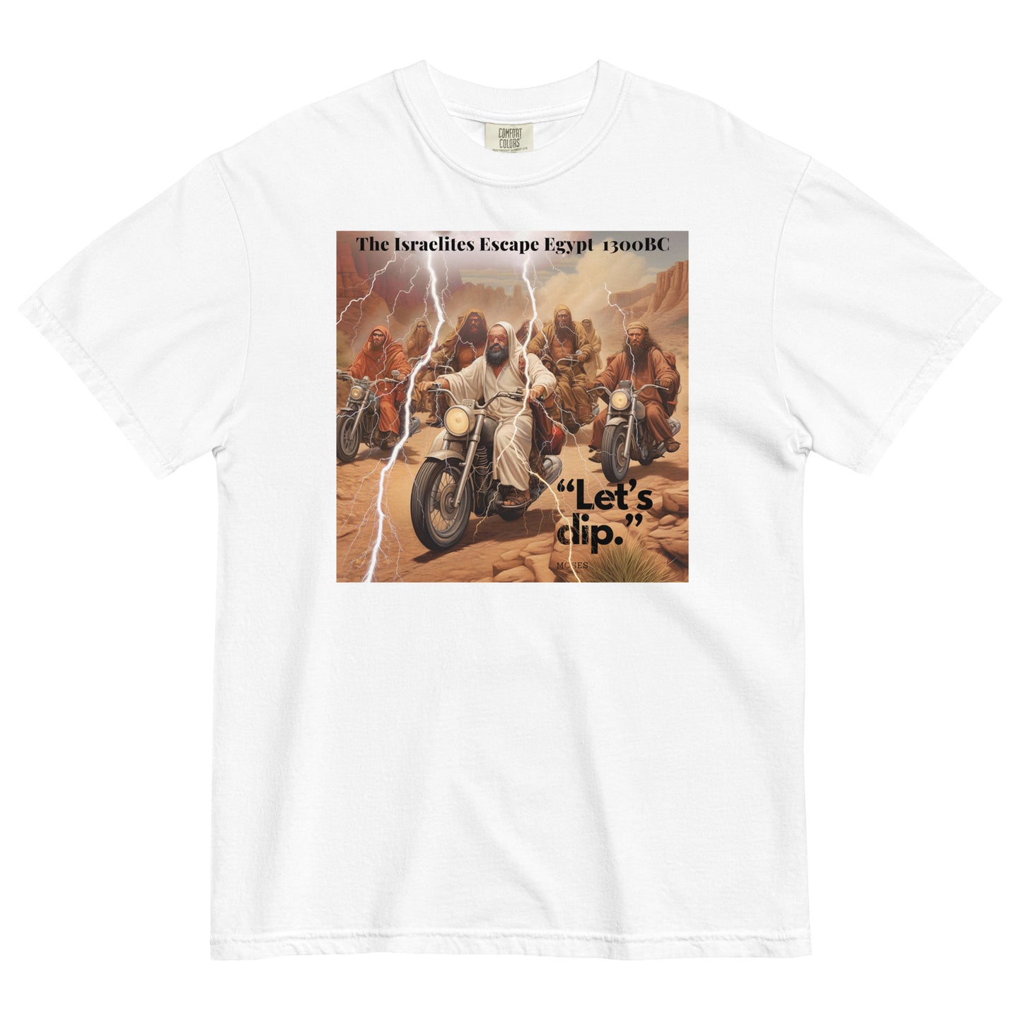 “Exodus: The Grand Escape – Art with an Edge"  - Men’s garment-dyed heavyweight t-shirt