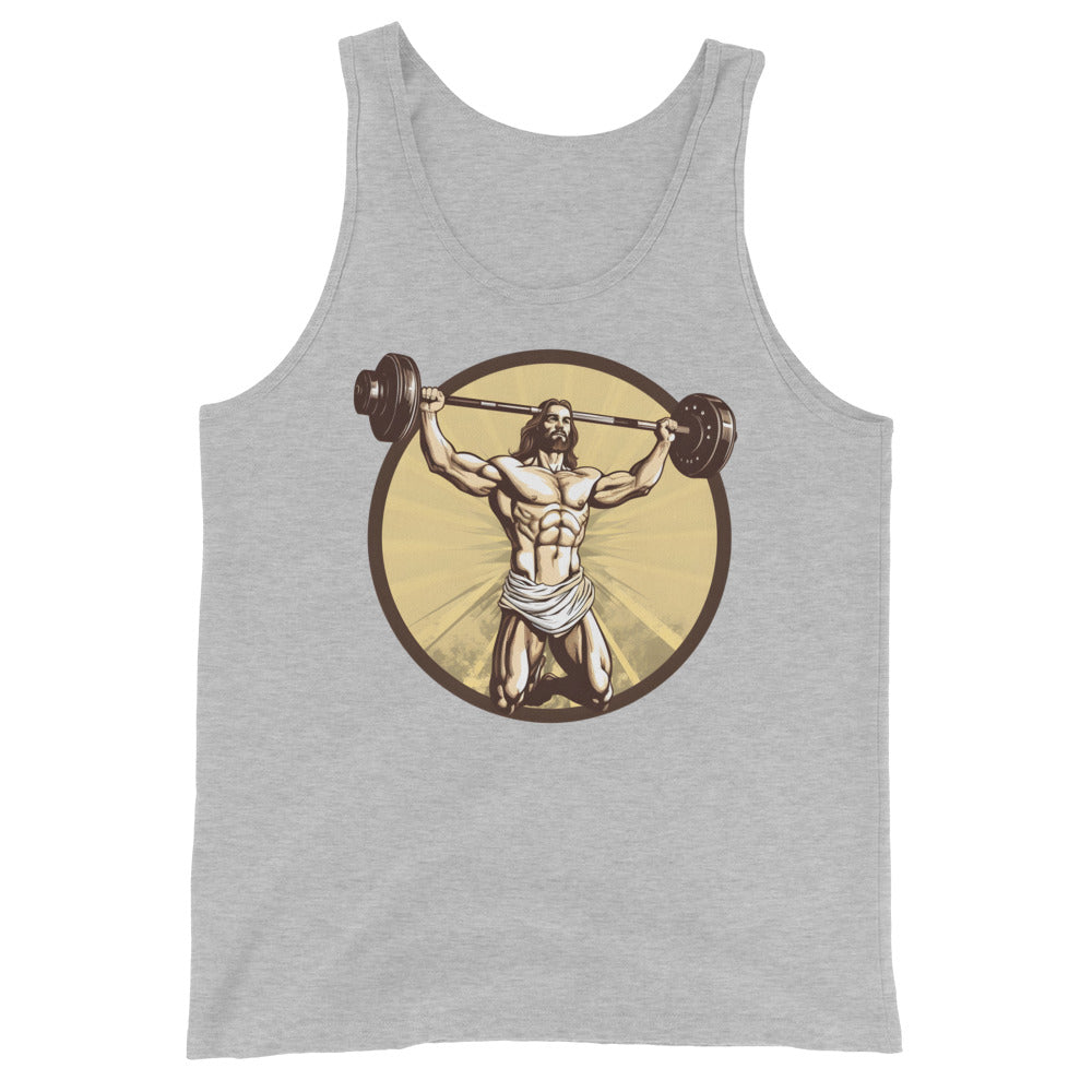 Jesus Body Builder 3 Unisex Tank Top