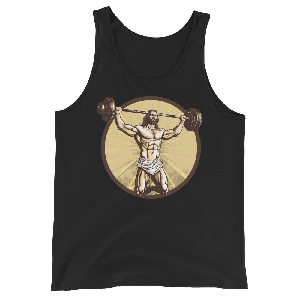 Jesus Body Builder 3 Unisex Tank Top