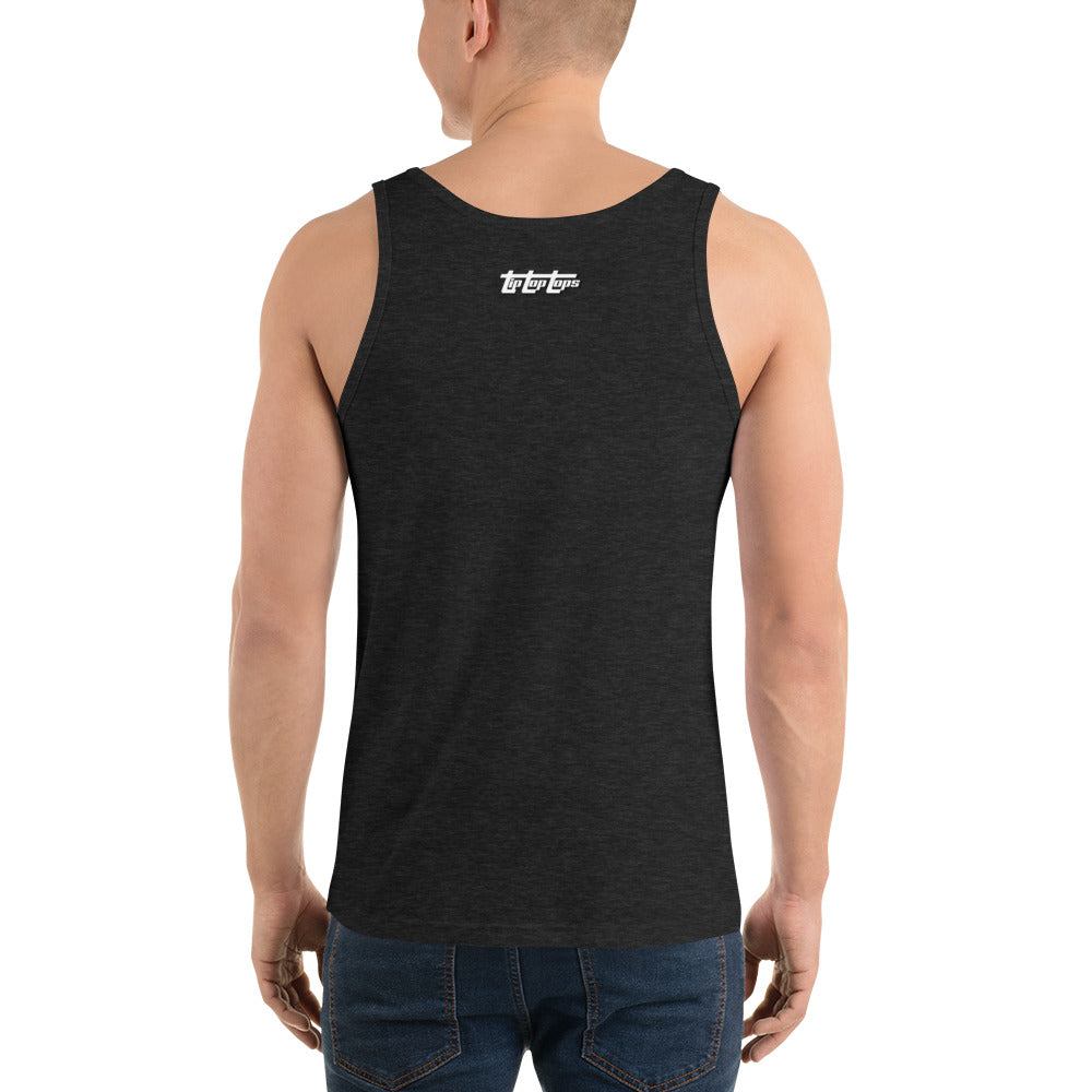 Jesus Body Builder 3 “No Whey in Hell” Unisex Tank Top