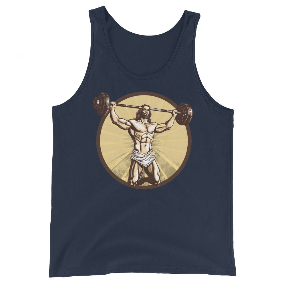 Jesus Body Builder 3 Unisex Tank Top