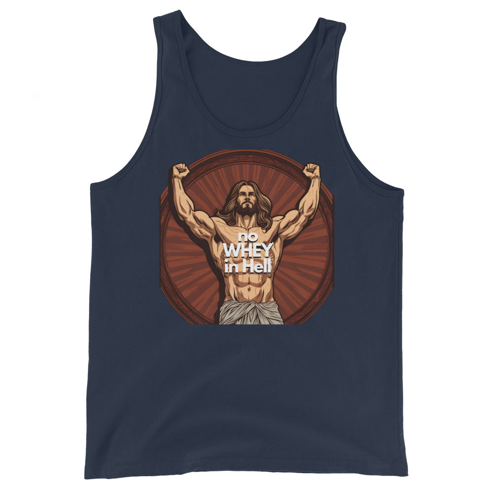 Jesus Body Builder 4 “No Whey in hell” - Unisex Tank Top