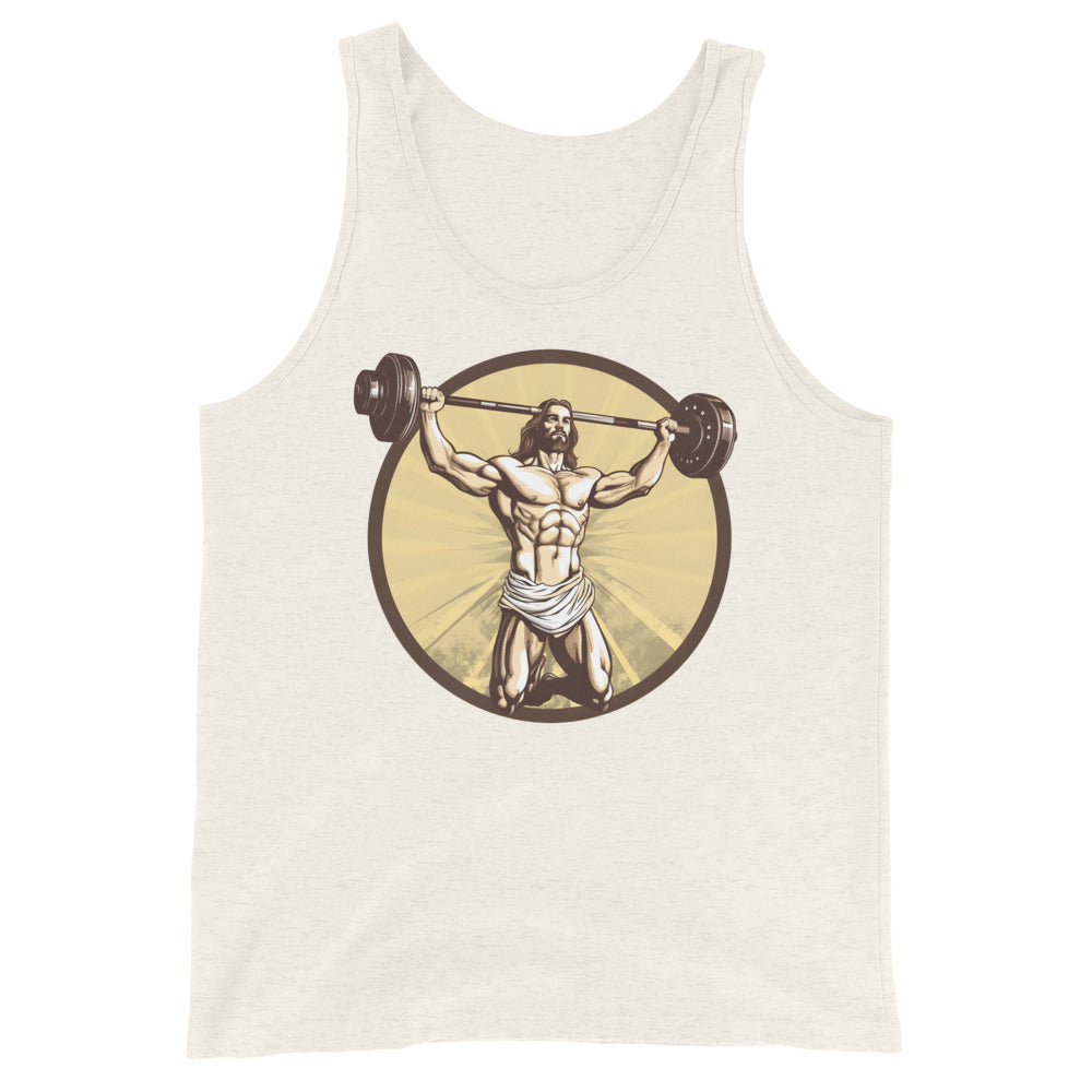 Jesus Body Builder 3 Unisex Tank Top