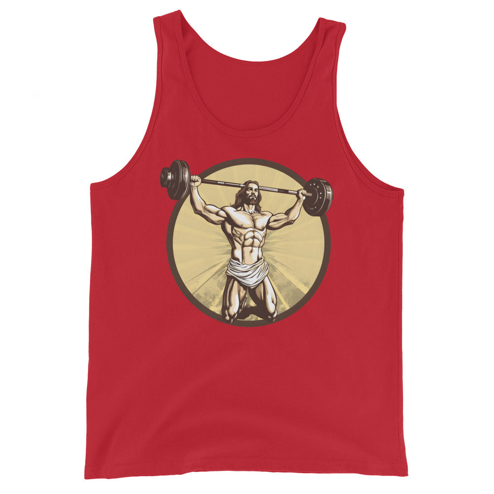 Jesus Body Builder 3 Unisex Tank Top