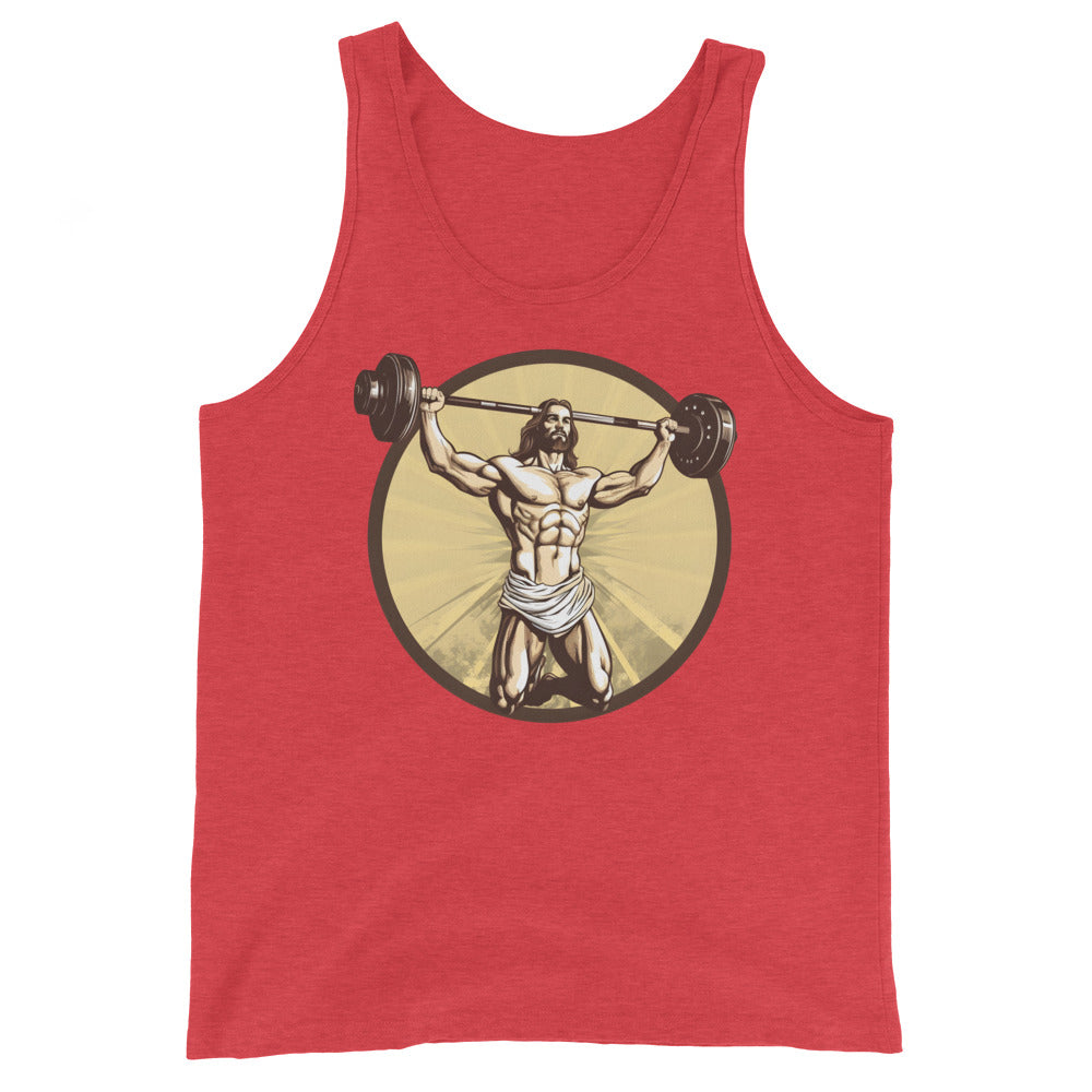 Jesus Body Builder 3 Unisex Tank Top