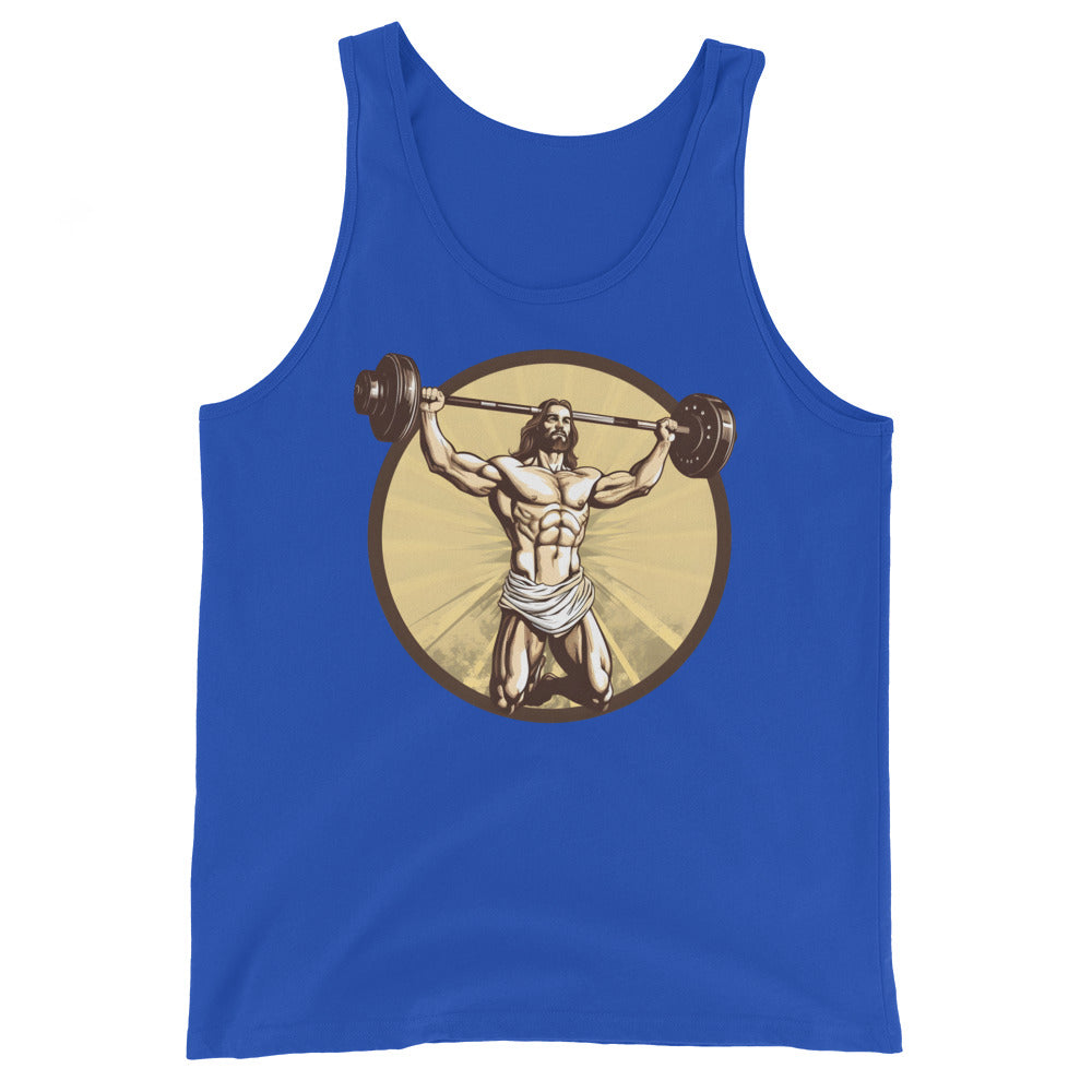 Jesus Body Builder 3 Unisex Tank Top