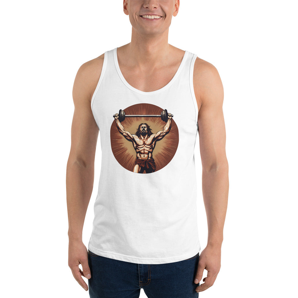 Jesus Body Builder 2 Unisex Tank Top