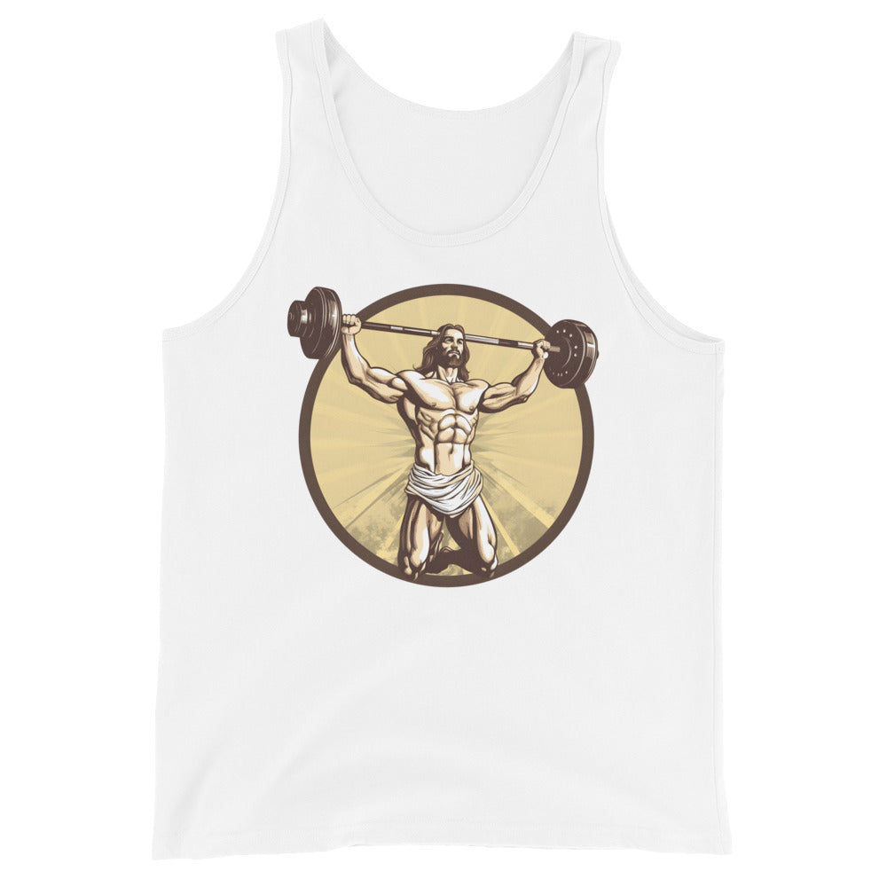 Jesus Body Builder 3 Unisex Tank Top