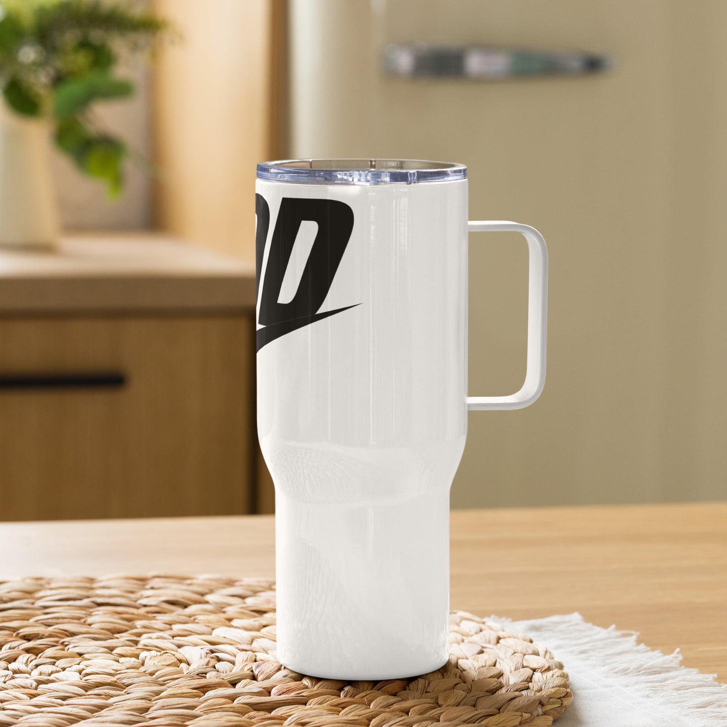 “God Air” Swoosh Travel mug with a handle