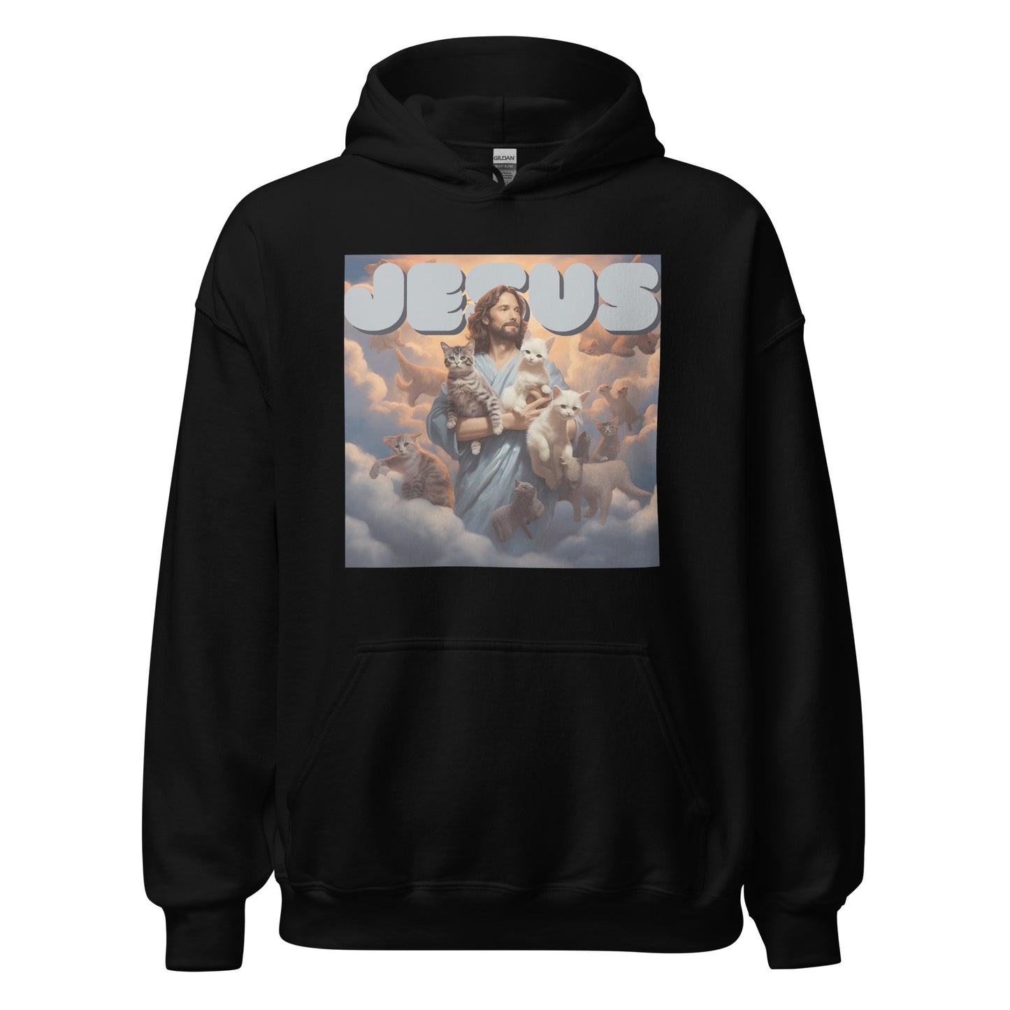 Jesus and His Cats Unisex Hoodie