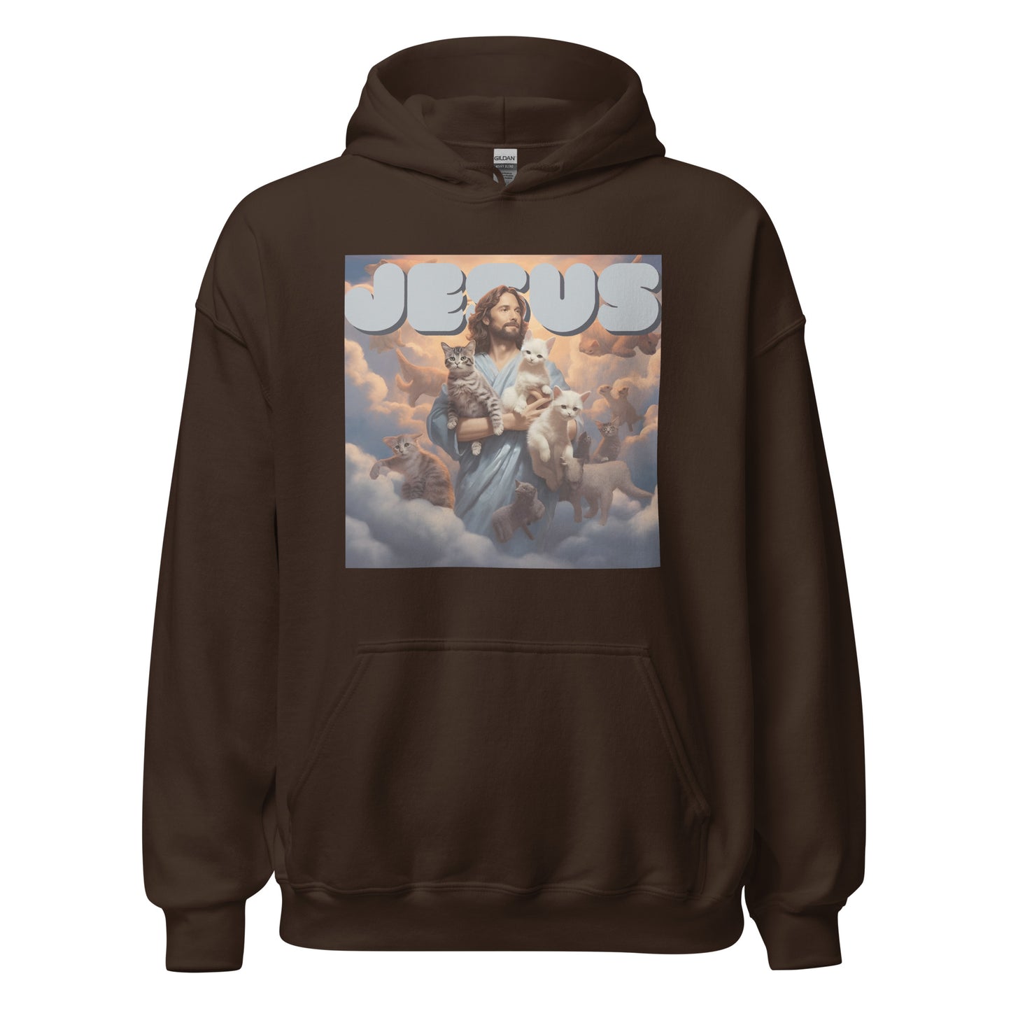 Jesus and His Cats Unisex Hoodie