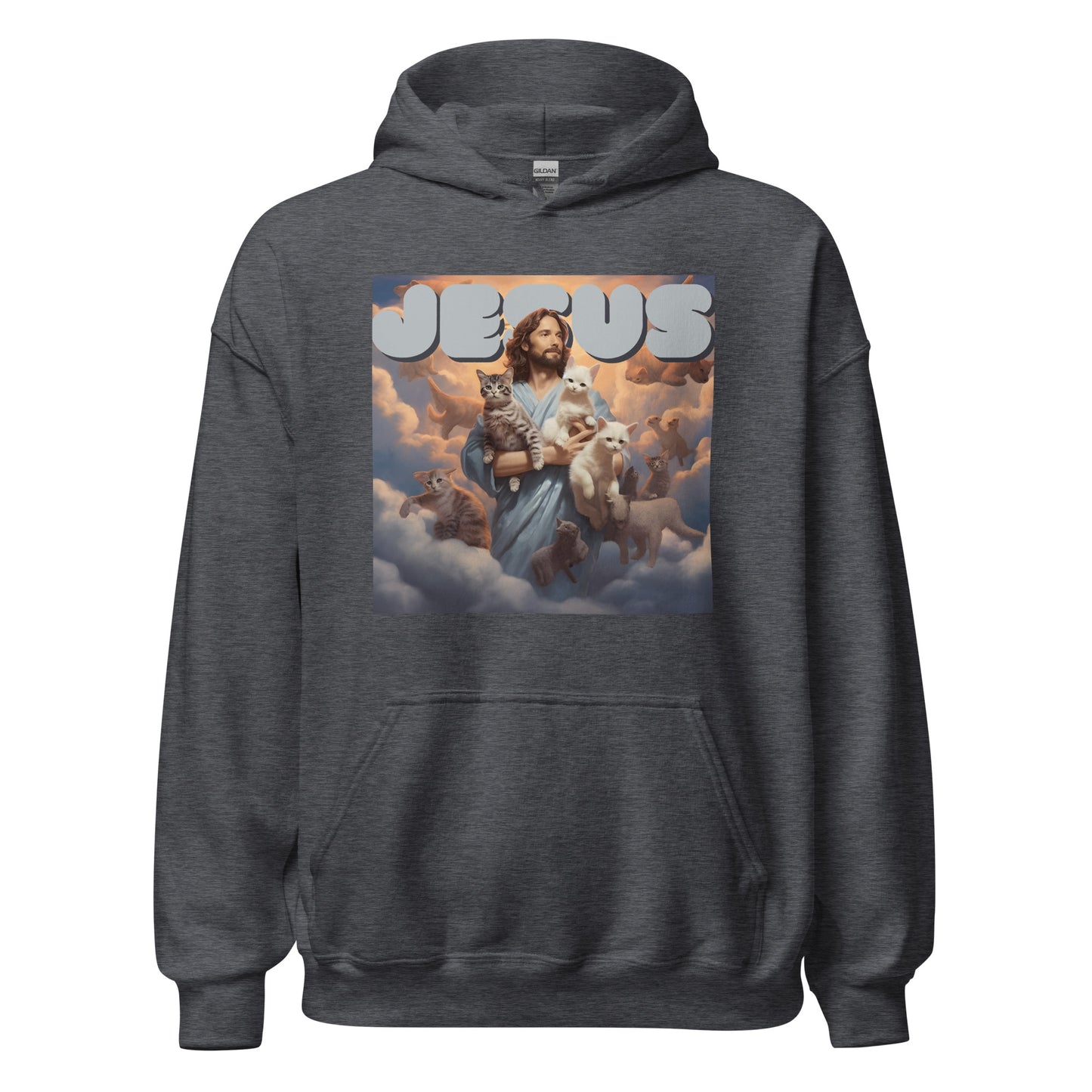 Jesus and His Cats Unisex Hoodie