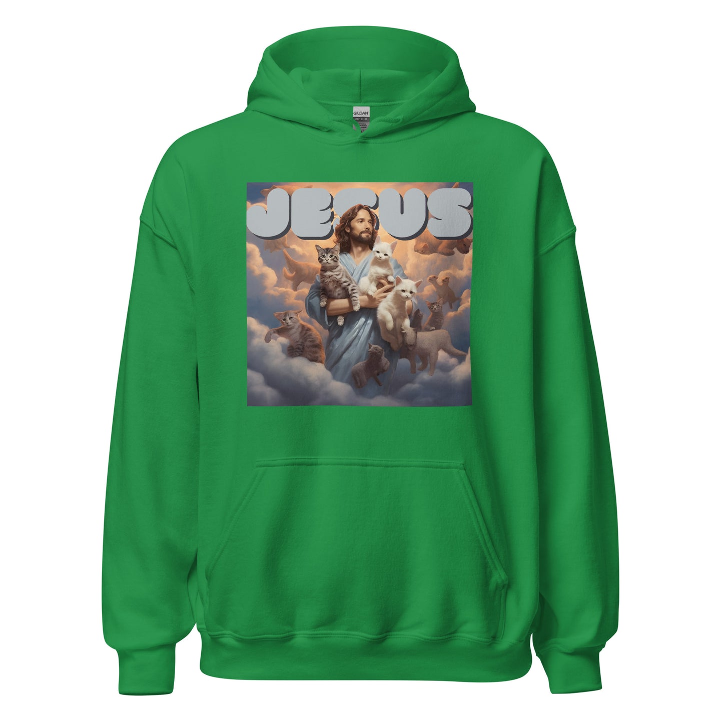 Jesus and His Cats Unisex Hoodie