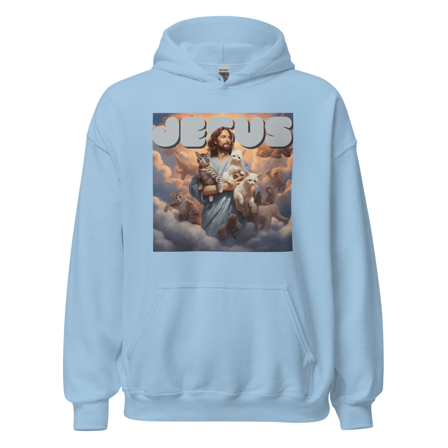 Jesus and His Cats Unisex Hoodie