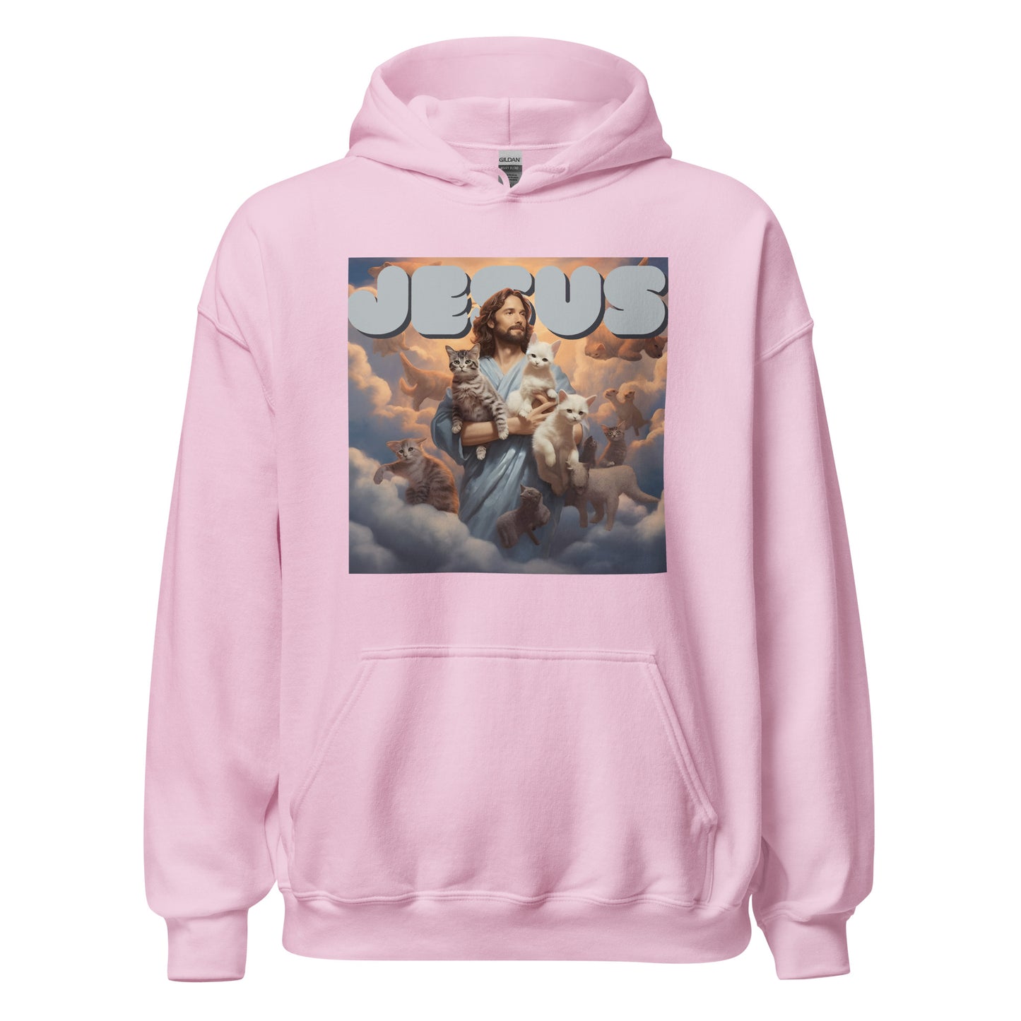 Jesus and His Cats Unisex Hoodie
